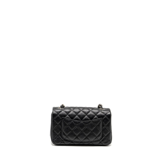 Chanel Mini Rectangular Flap Bag caviar black