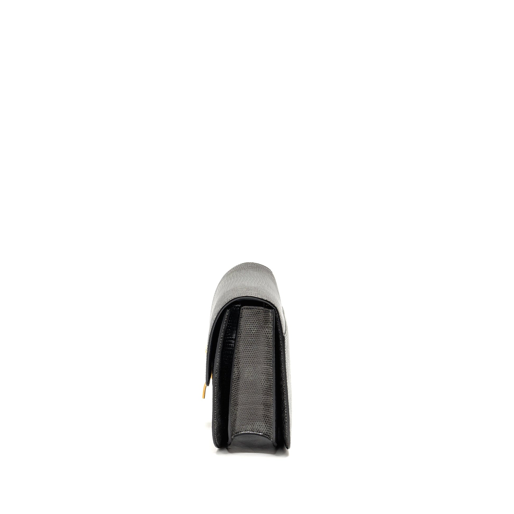 Celine Medium Classic Box Bag Lizard Grey GHW