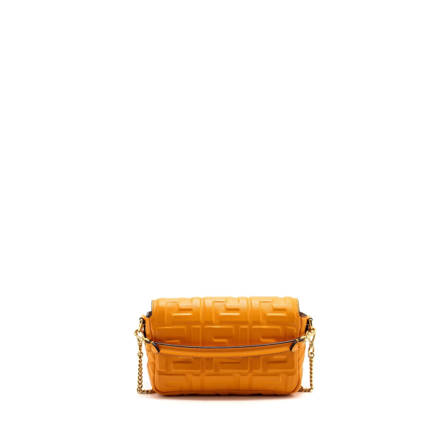 Fendi mini baguette Purse Nappa lambskin orange