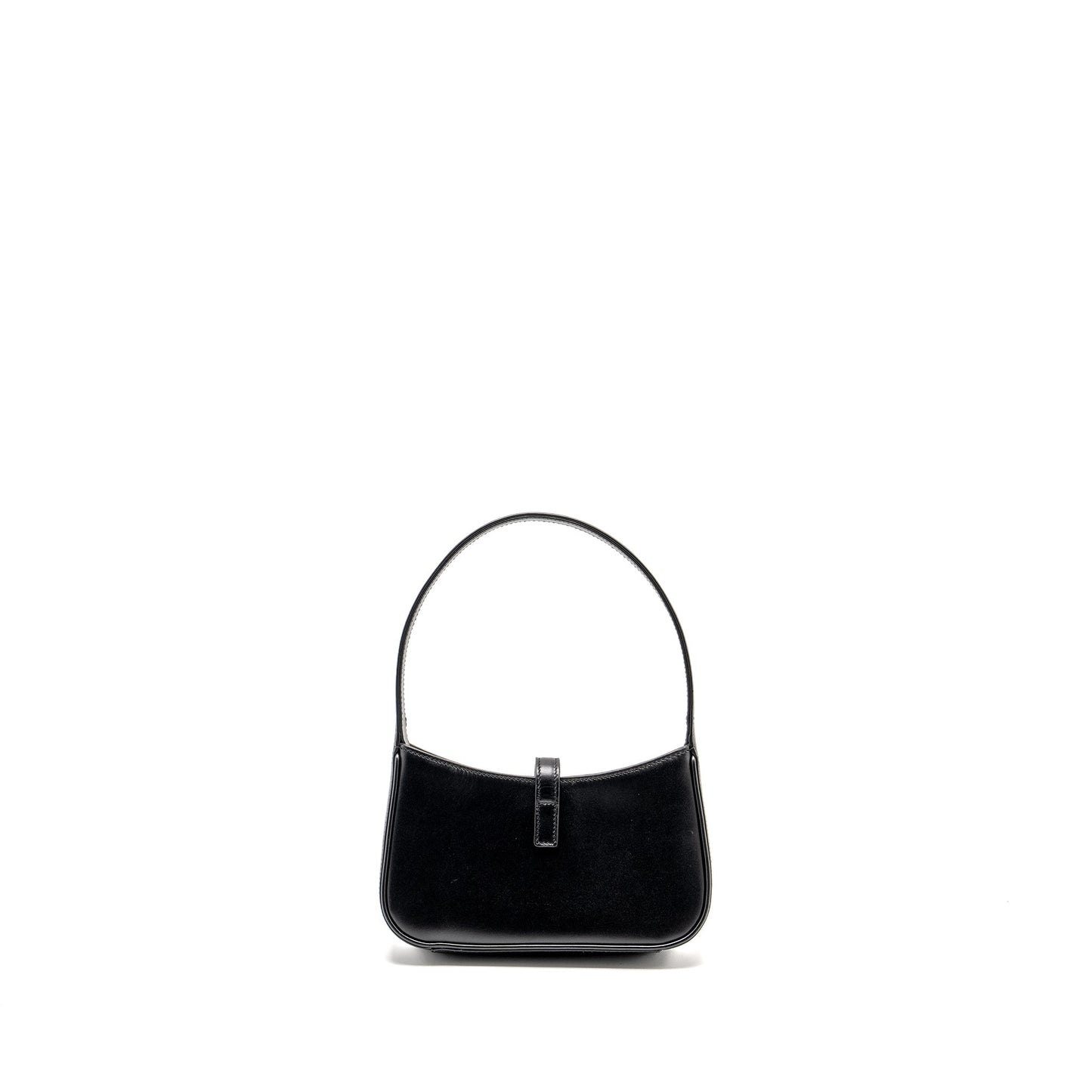 Saint Laurent / Mini 5 A 7 Hobo Purse Smooth Calfskin Black