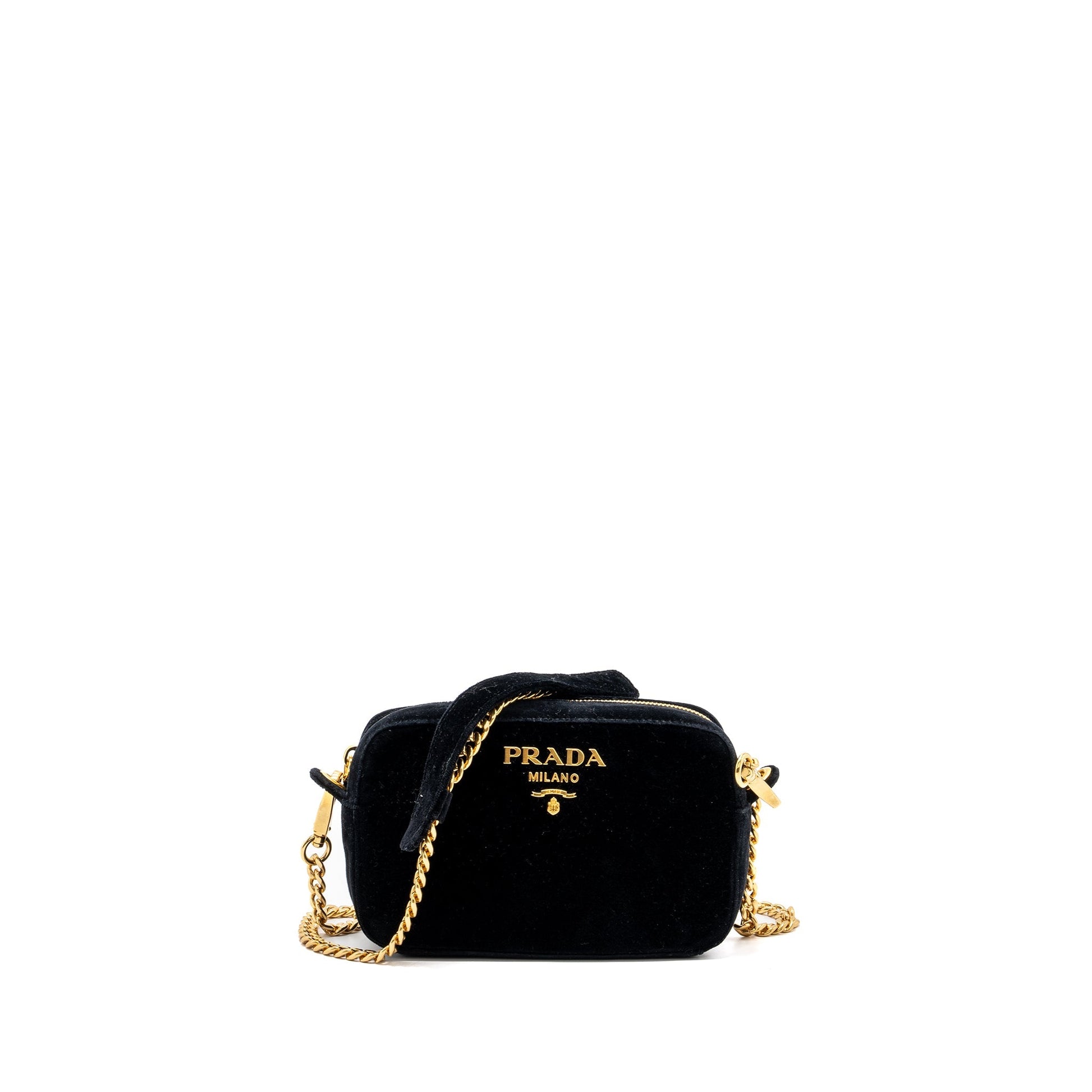 Prada camera Purse velvet black