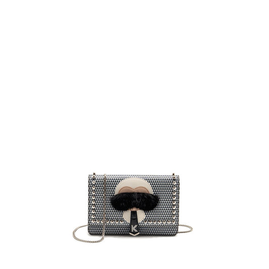 Fendi Karlito Wallet on Chain Leather Multicolour
