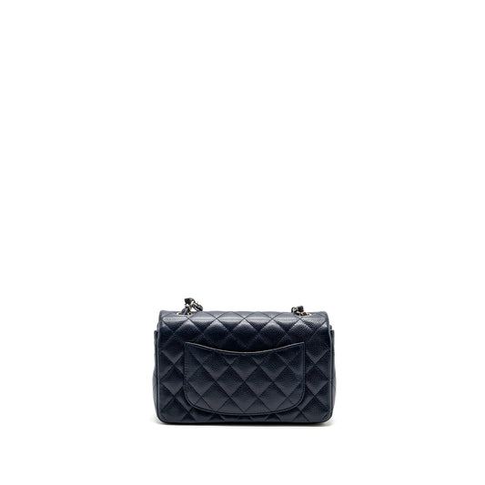 Chanel Classic Mini Rectangular Flap Bag Caviar Navy