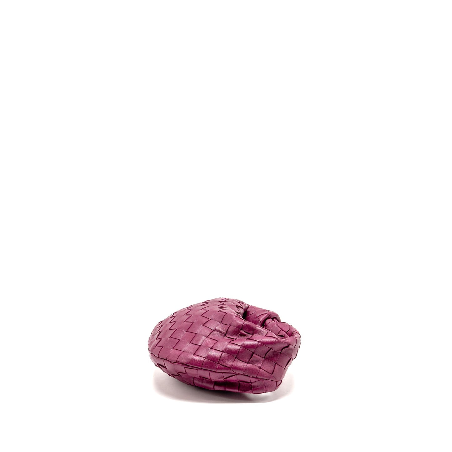 Bottega Veneta Mini Jodie Lambskin Dark Pink