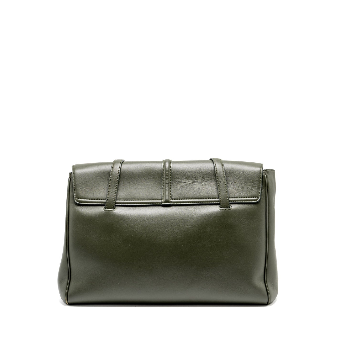 Celine Large Soft Bag Smooth Calfskin Dark Green GHW