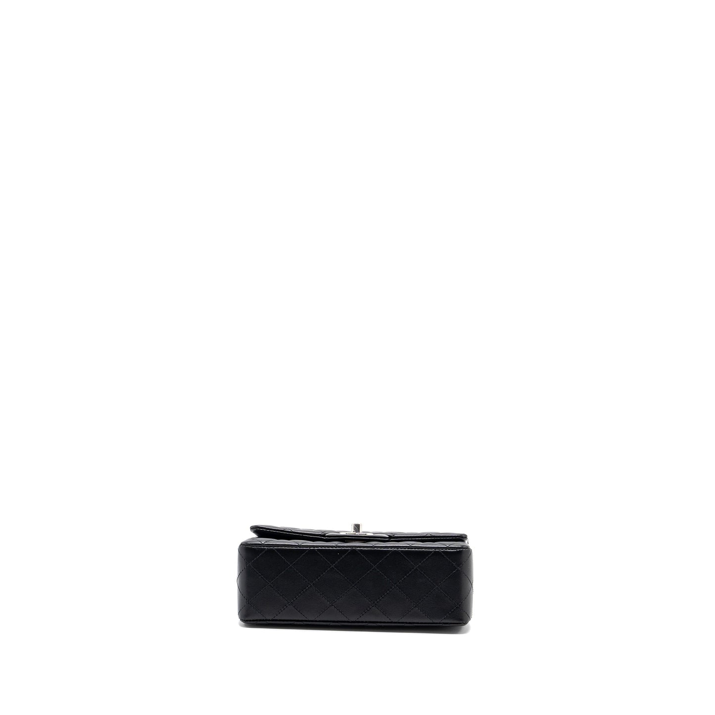 Chanel mini rectangular flap bag lambskin black with  (microchip)