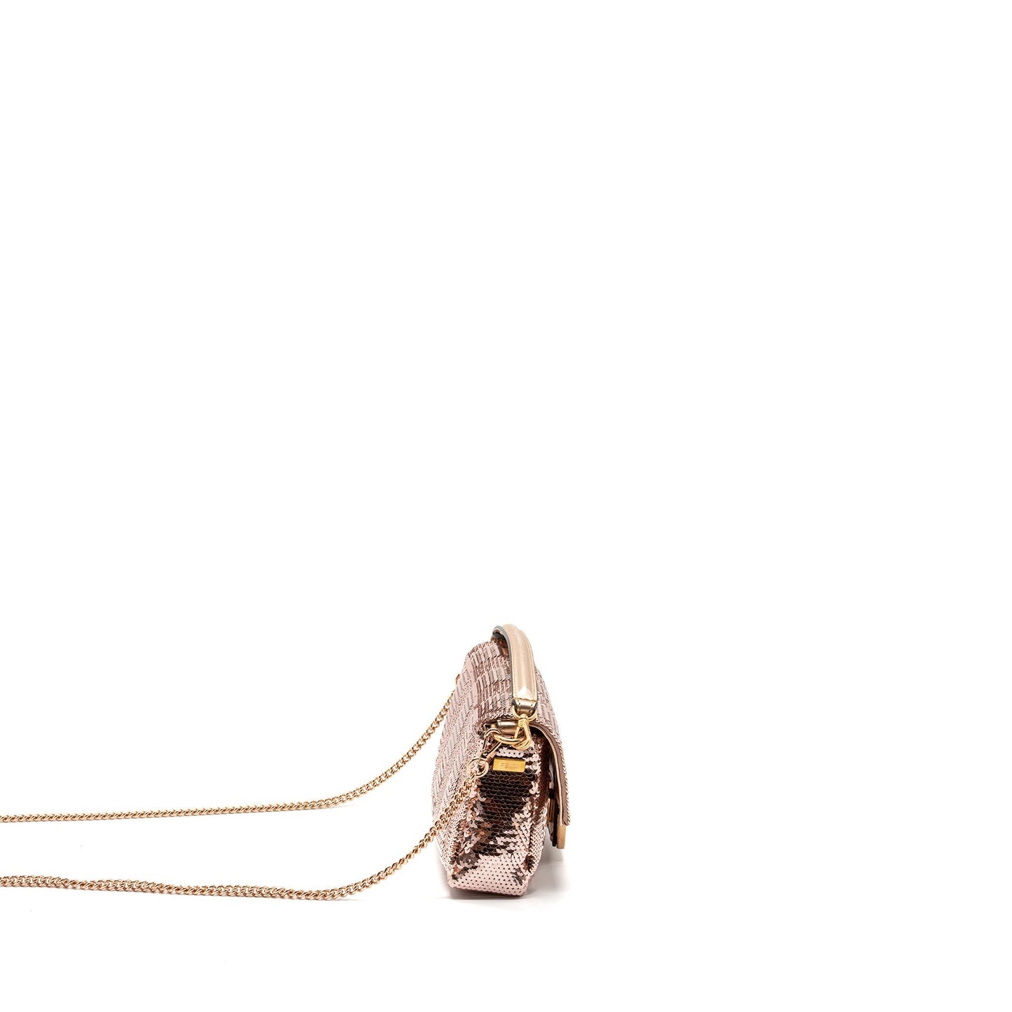Fendi Mini Baguette Paulette Rose Gold