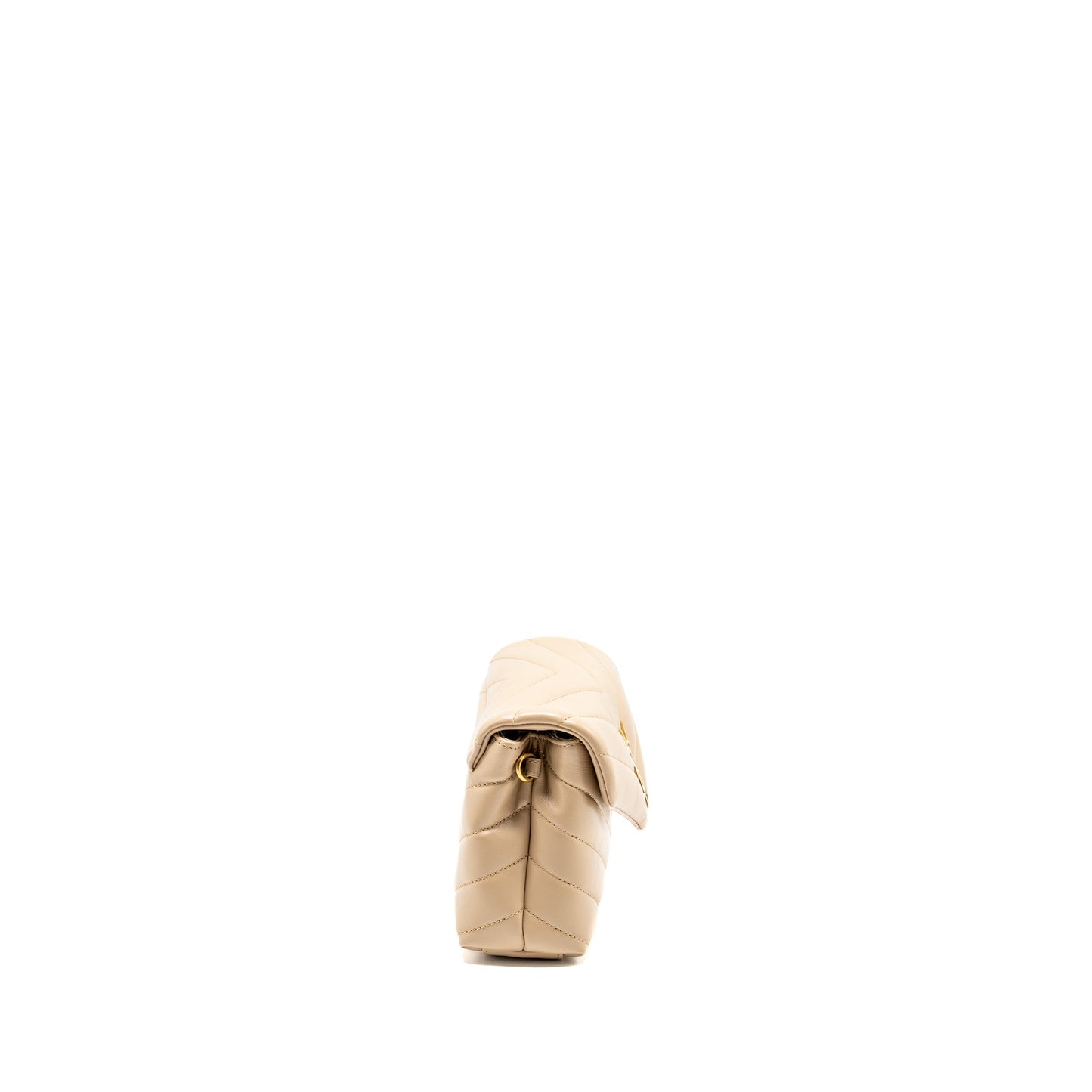 SAINT LAURENT / Toy LouLou Quilted Mini Purse Calfskin Beige