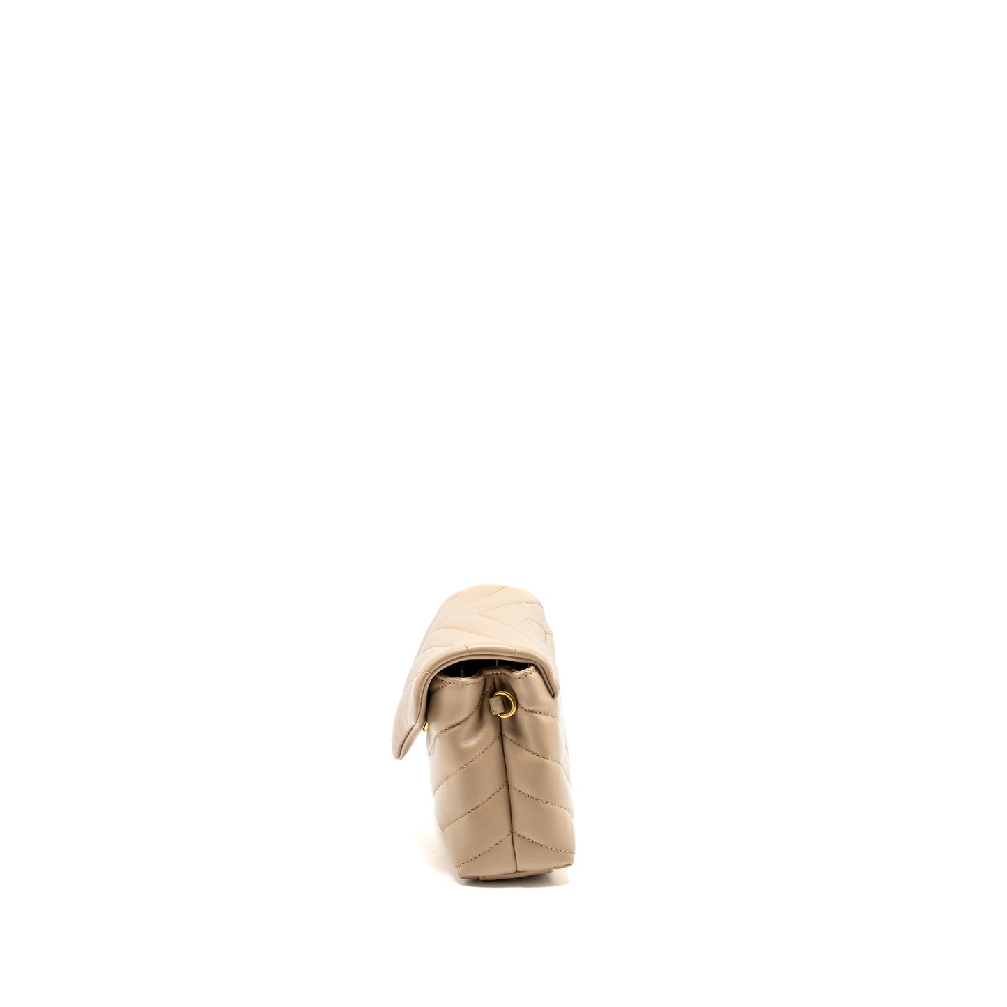 SAINT LAURENT / Toy LouLou Quilted Mini Purse Calfskin Beige