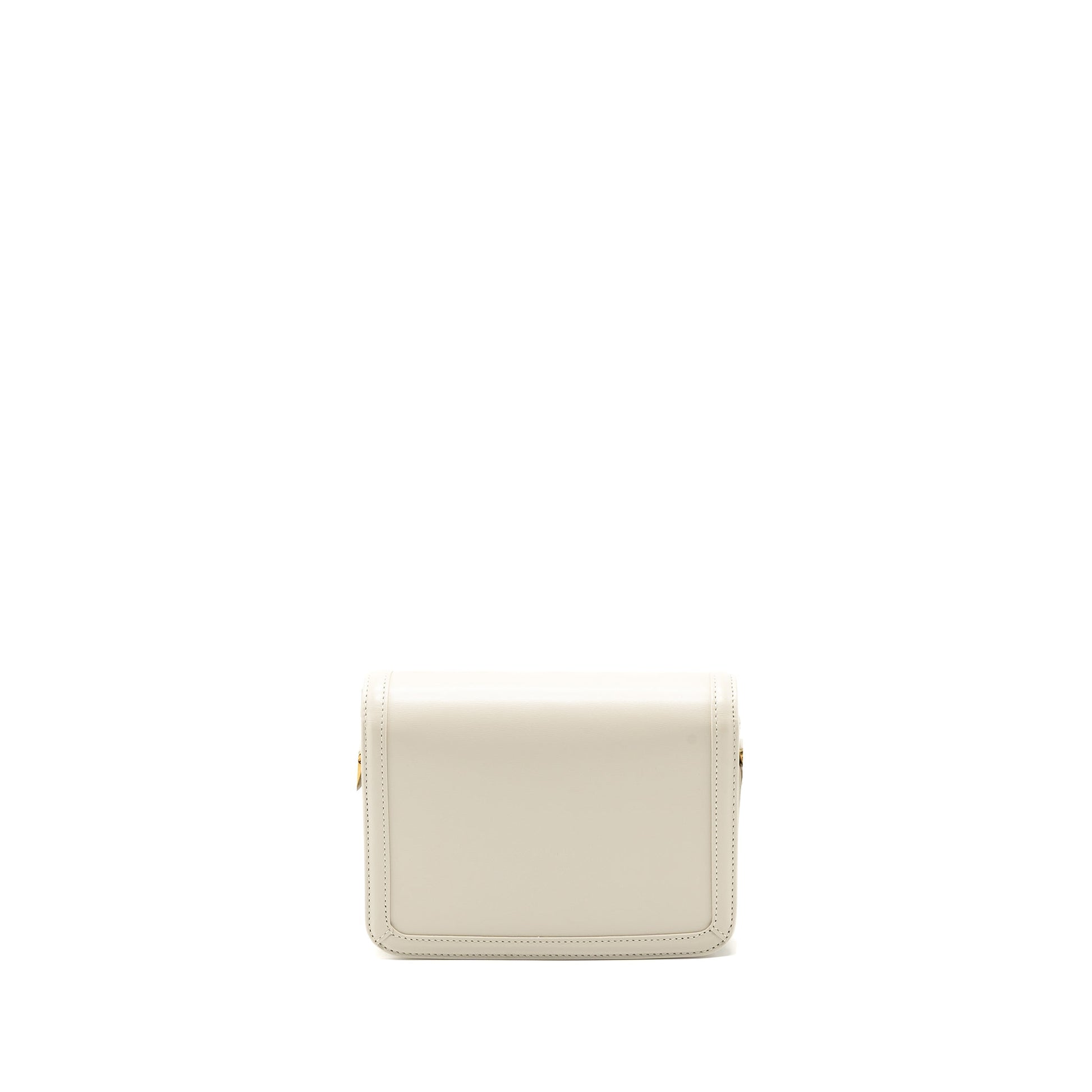 Saint Laurent Small Solferino Satchel Crossbody Purse White