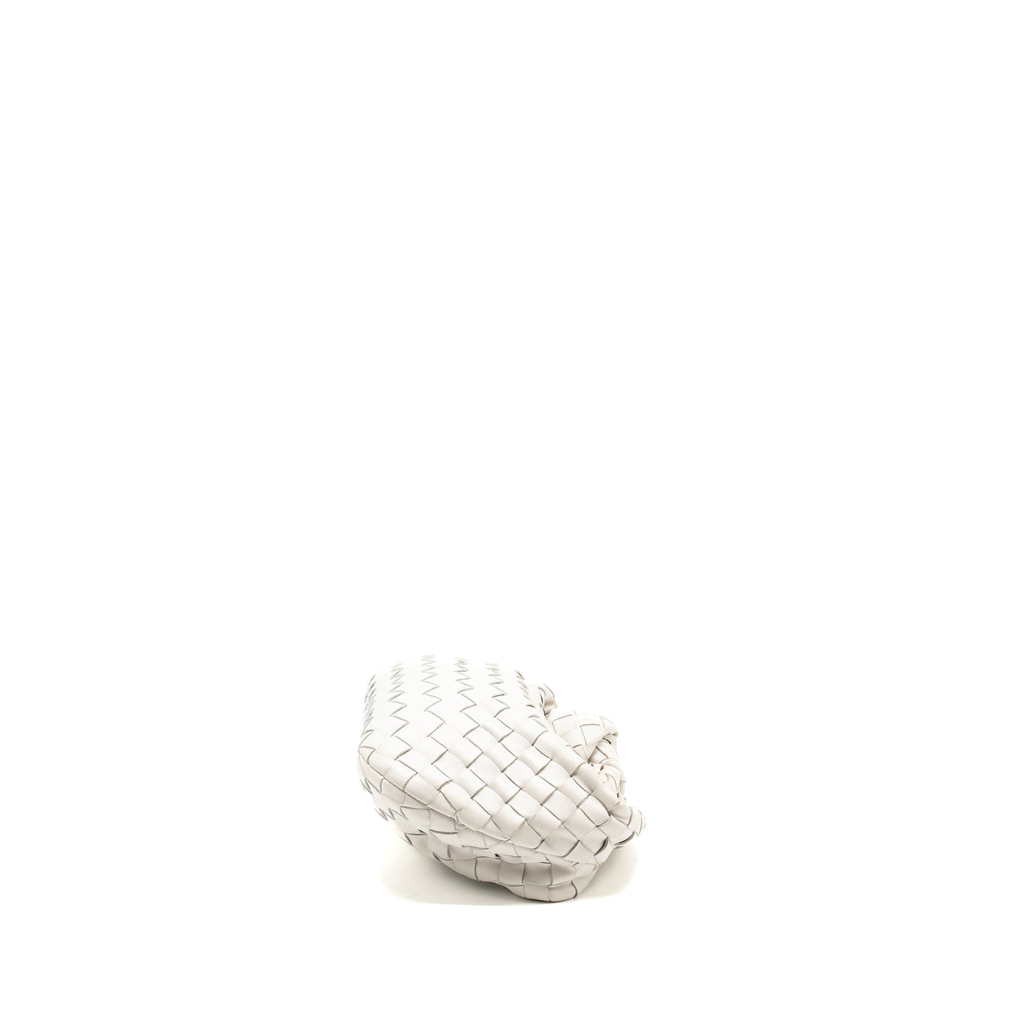 Bottega Veneta Mini Jodie Lambskin Chalk