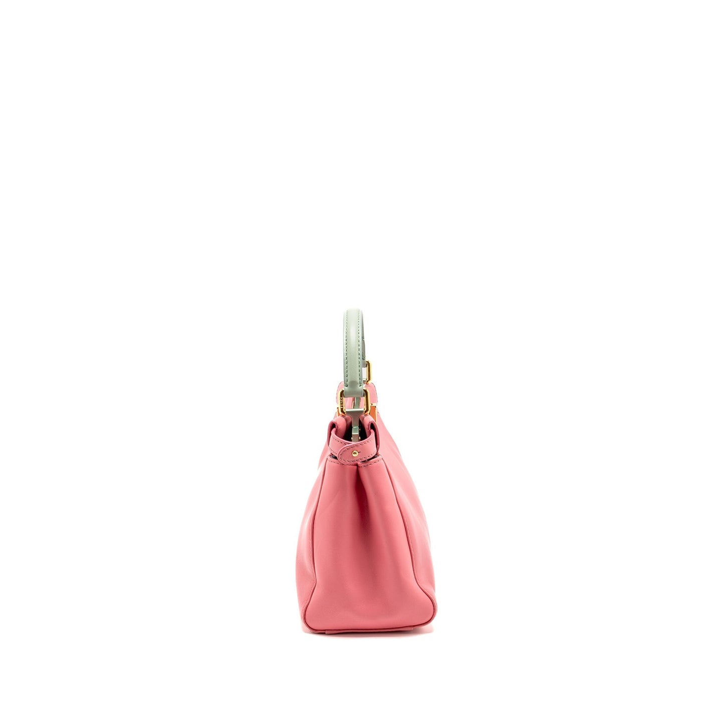 Fendi Colourblock Mini Peekaboo Nappa Leather Rosa Fluo/Oxigen Slate