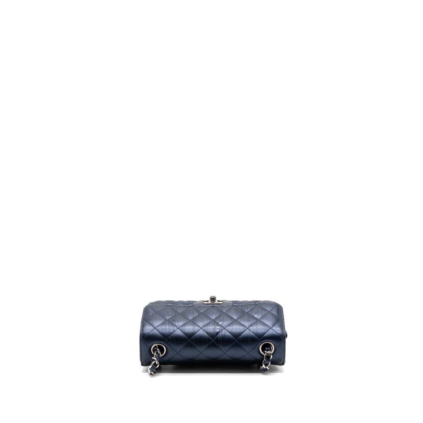 Chanel mini rectangular flap bag calfskin limited dark blue