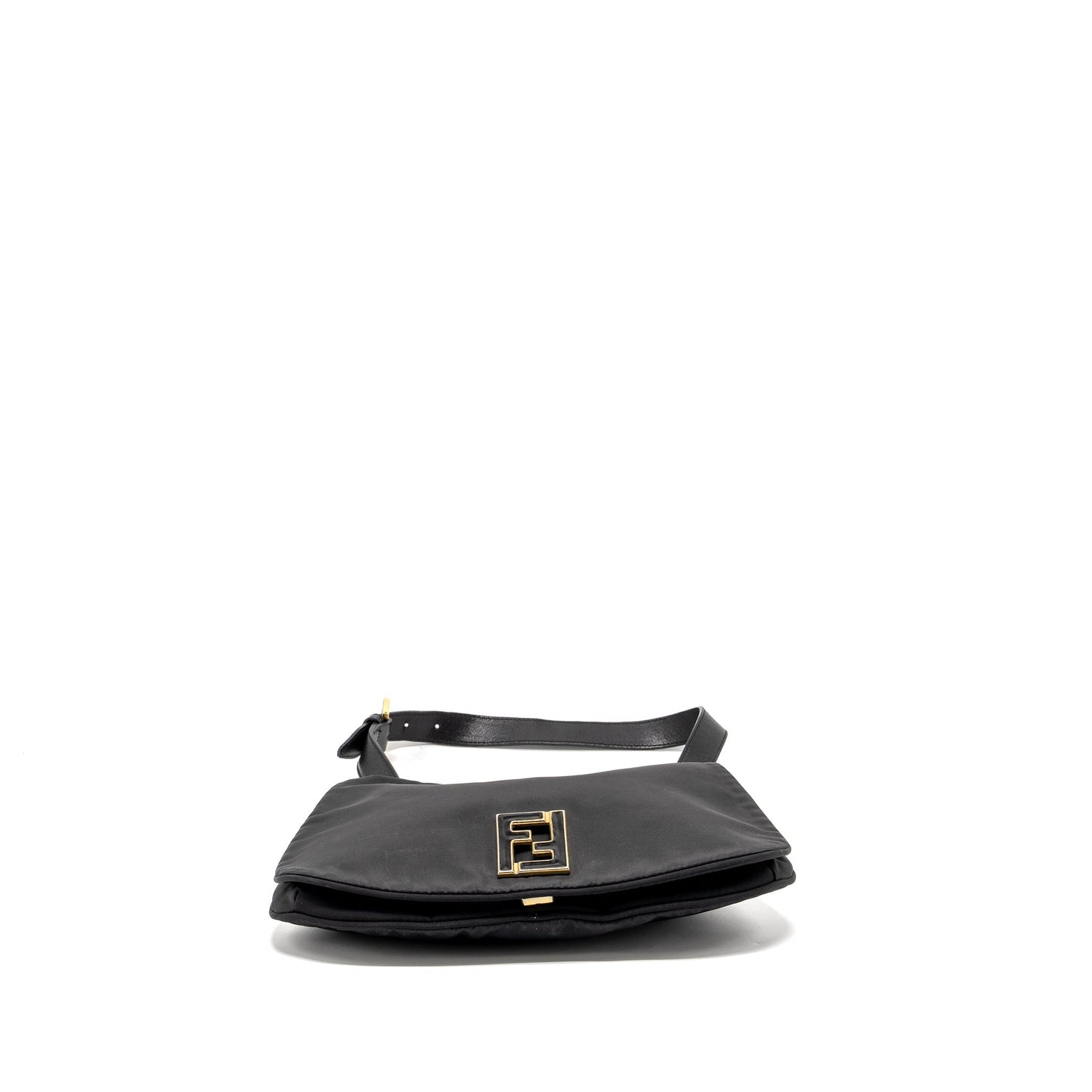 Fendi   Flap Mini Purse Nylon Black