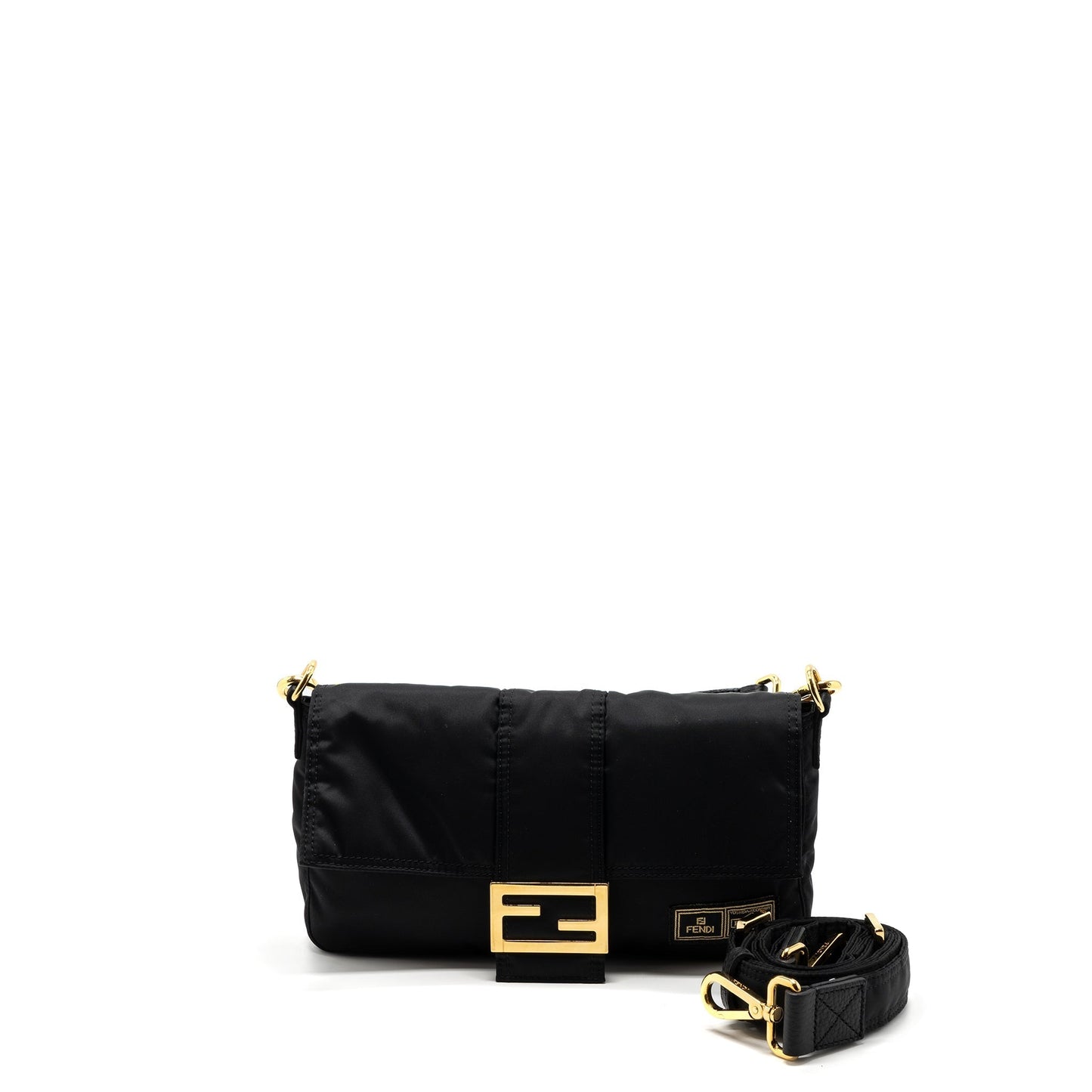 Fendi regular baguette nylon black