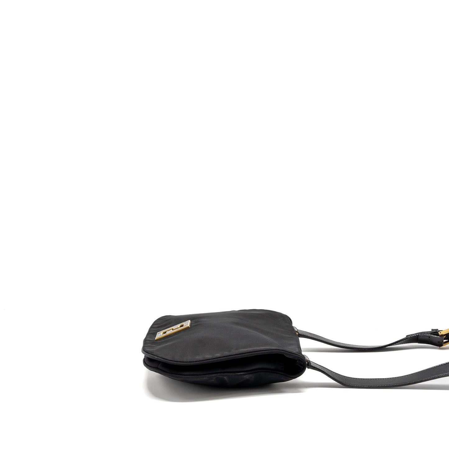 Fendi   Flap Mini Purse Nylon Black