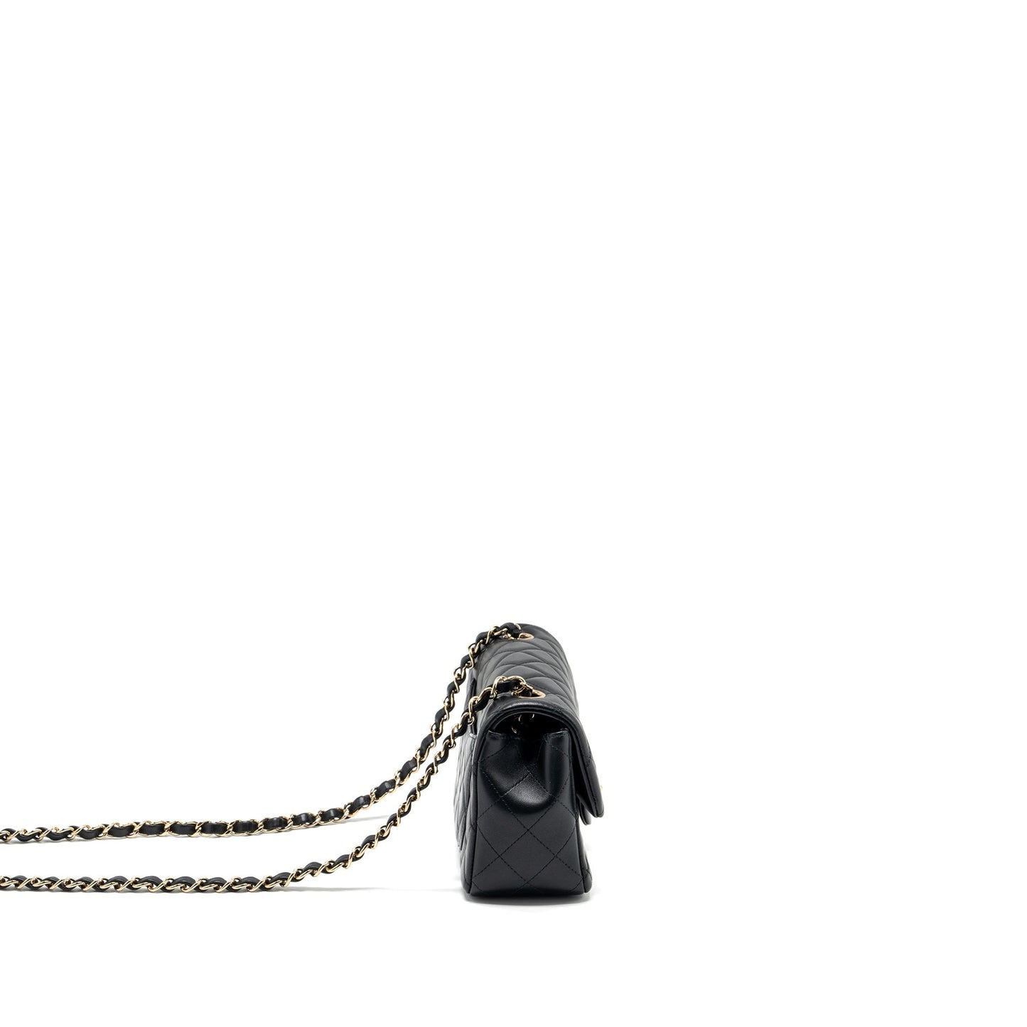 Chanel Mini Rectangular Flap Bag Lambskin Black L