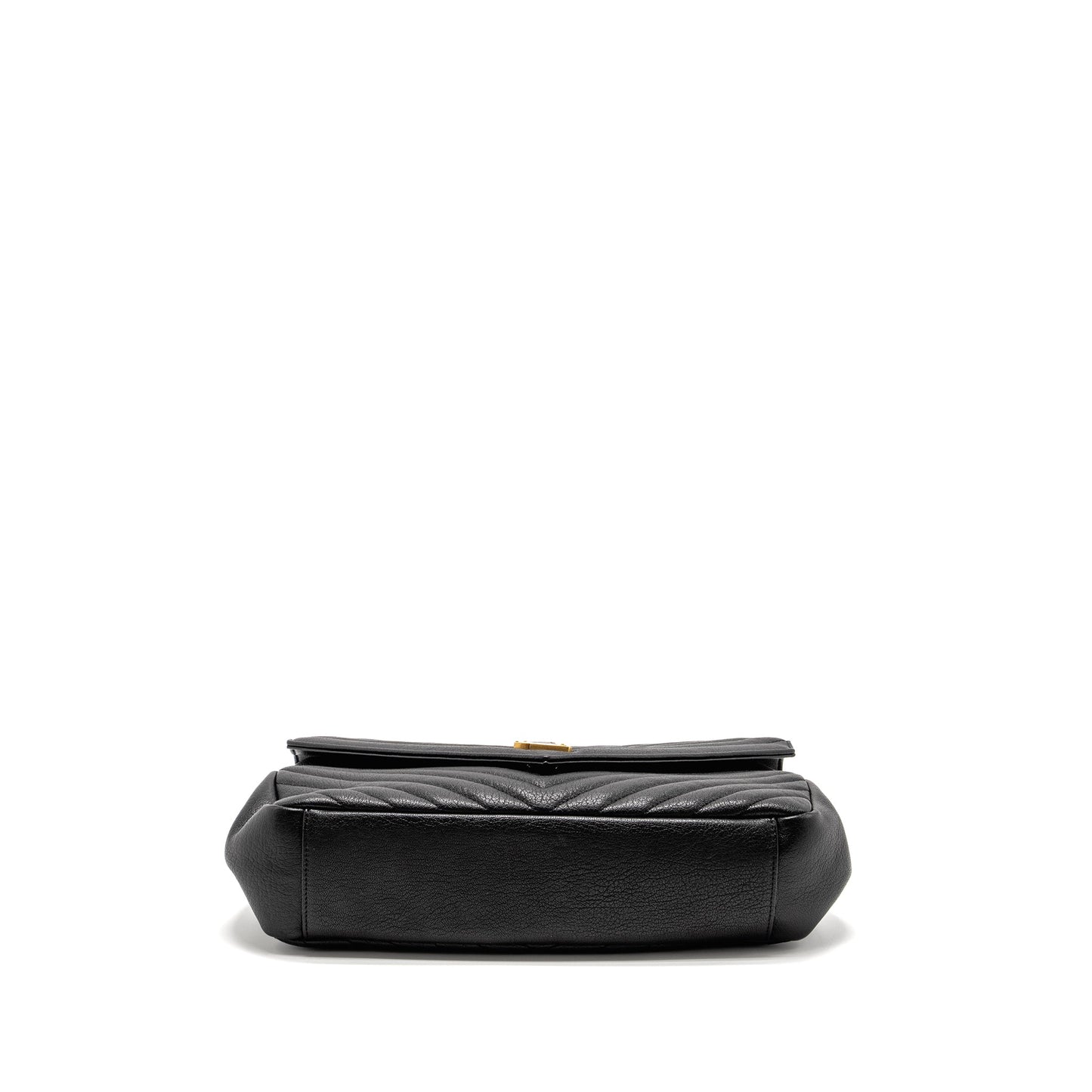 Saint Laurent/ Large College Purse Matelasse Leather Black