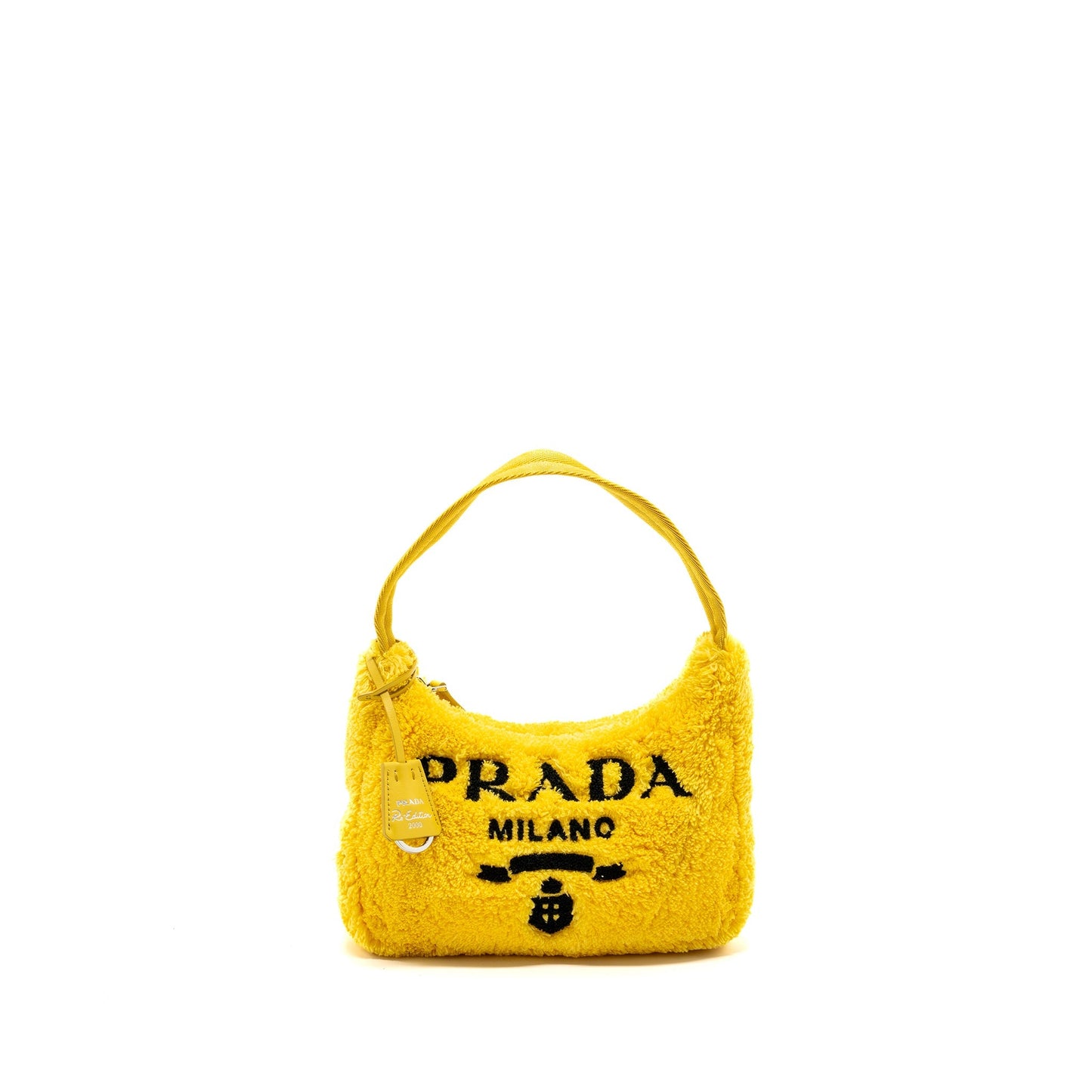Prada re-edition 2000 terry mini Purse yellow