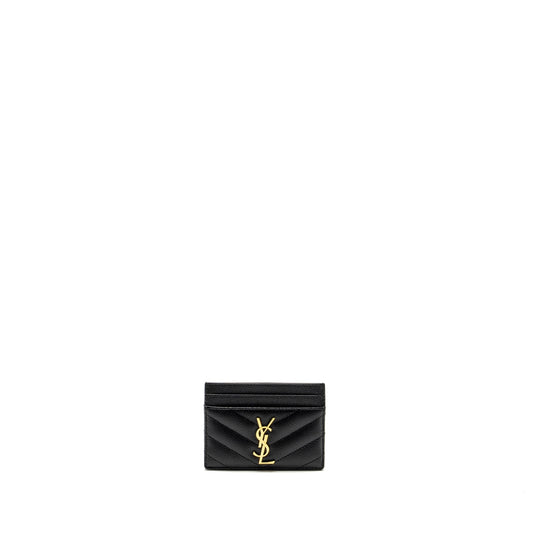 Saint Laurent Card Case calfskin black