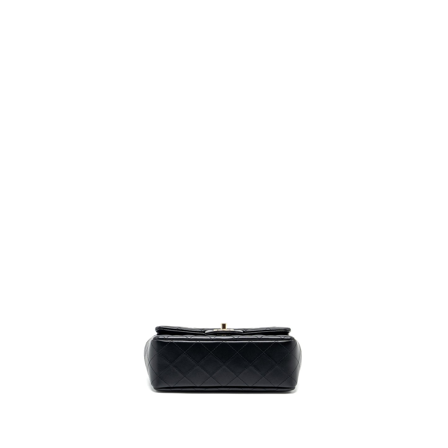 Chanel Mini Rectangular Flap Bag Lambskin Black L