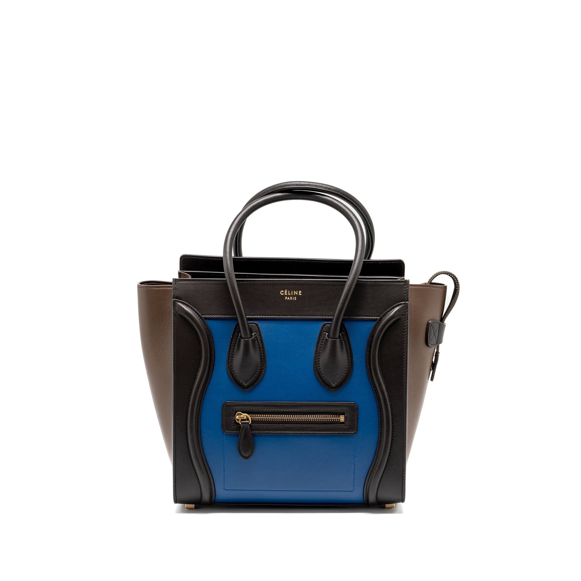 Celine Micro Luggage Bag Calfskin Multicolour GHW