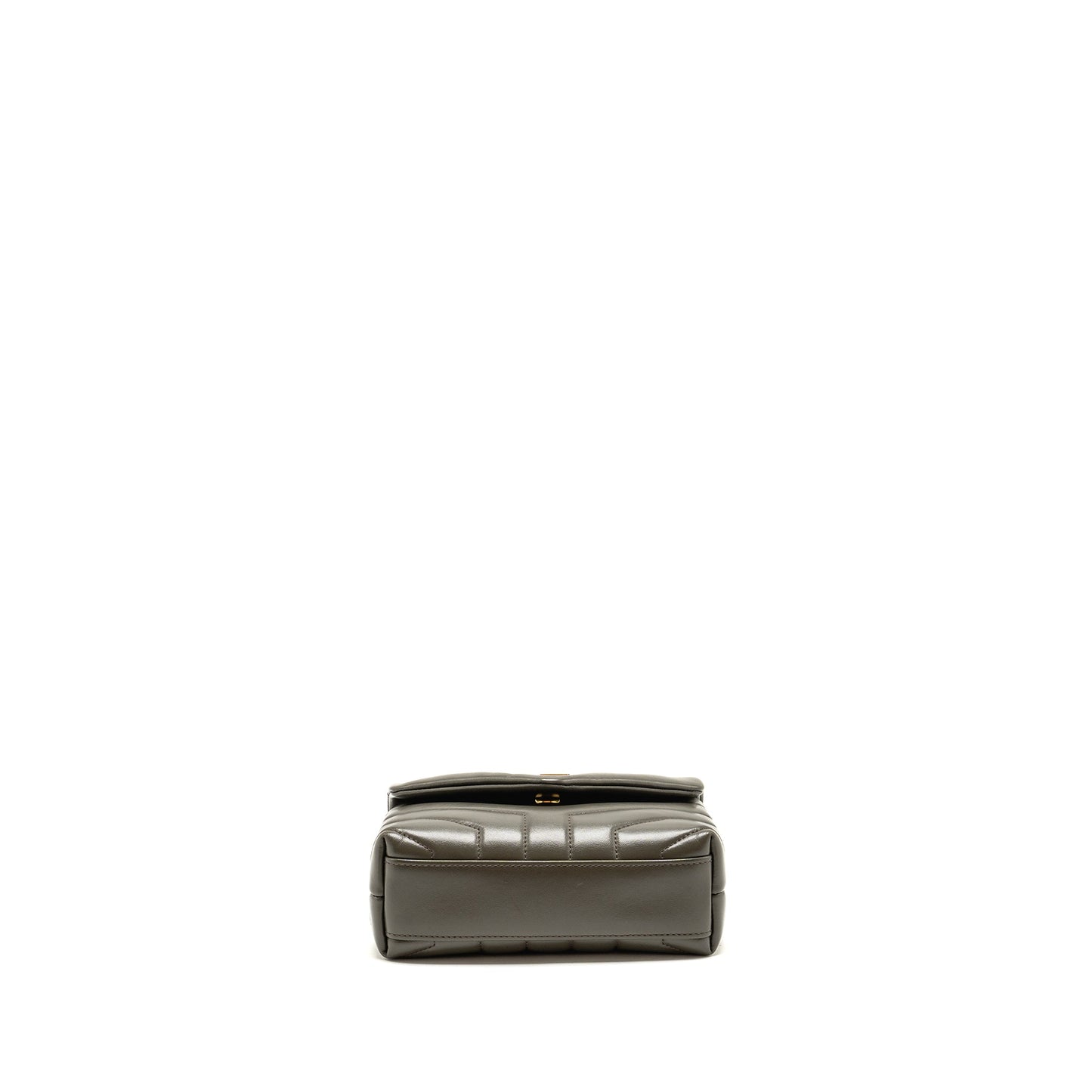 Saint Laurent/ Mini Toy Loulou Strap Purse Calfskin Dark Green