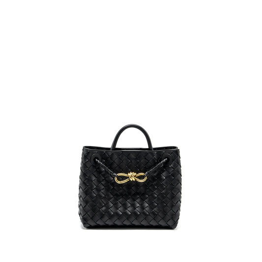 Bottega Veneta Small Andiamo Purse Lambskin Black