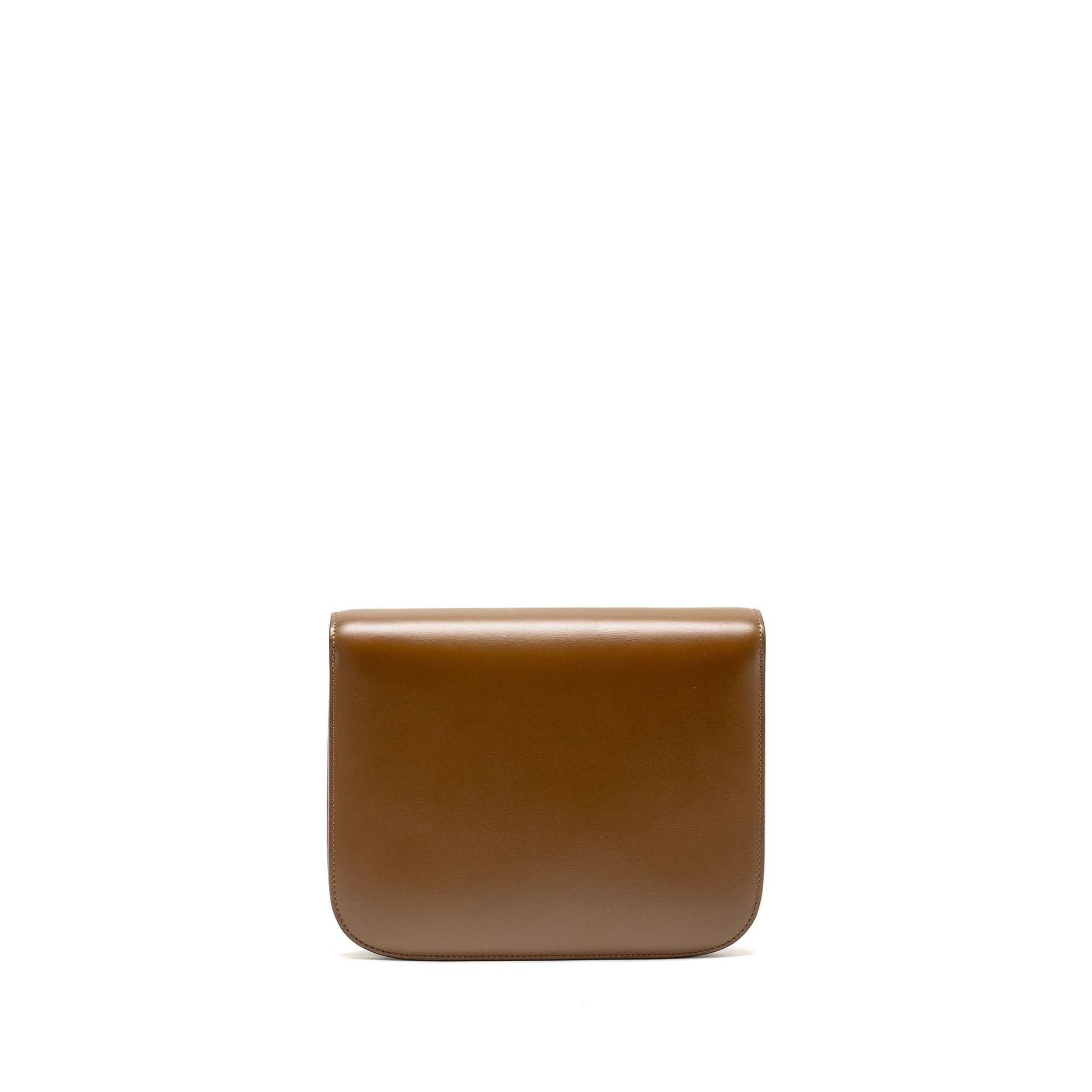 CELINE Medium Classic Box Bag Calfskin Caramel GHW