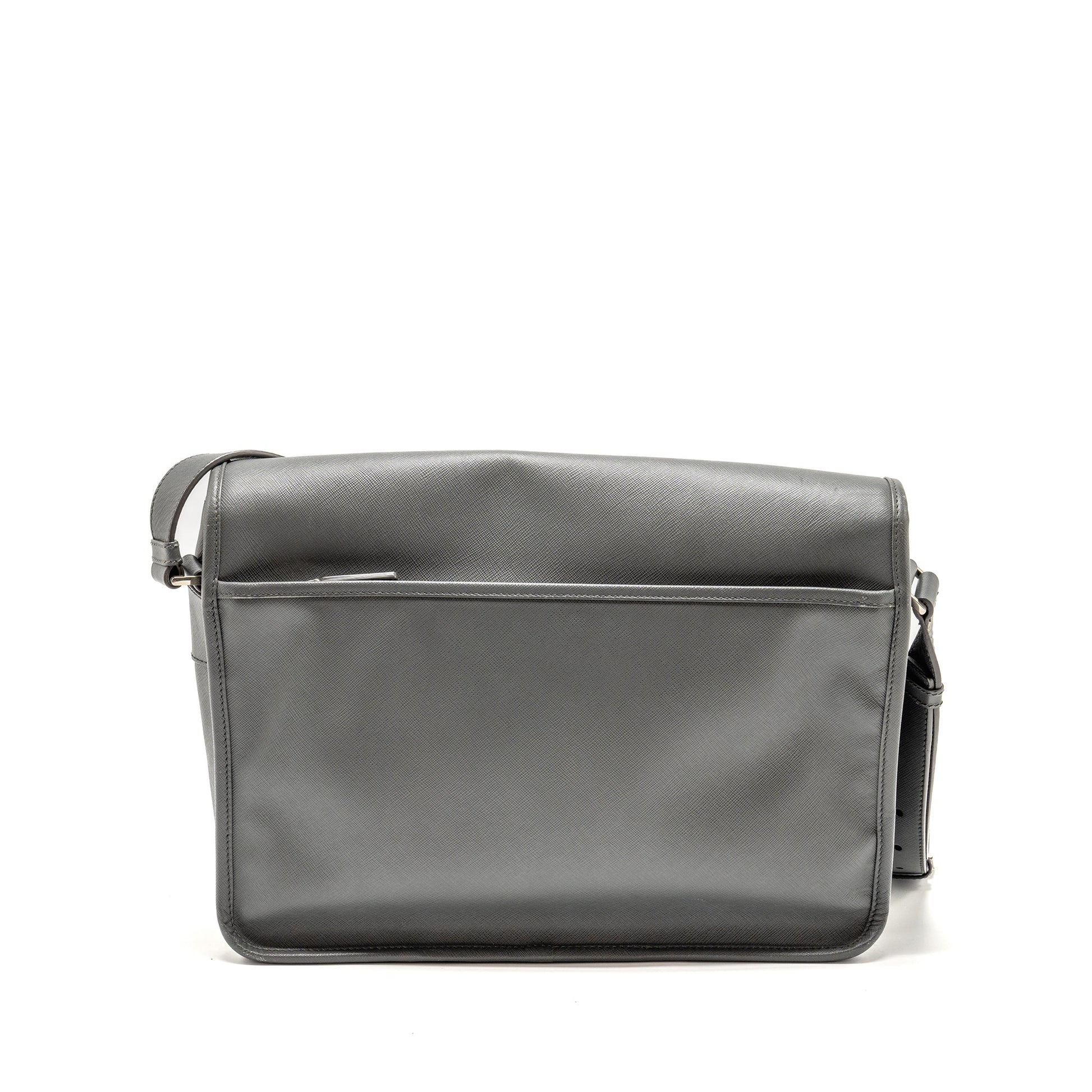 Prada flap messanger Purse caviar grey