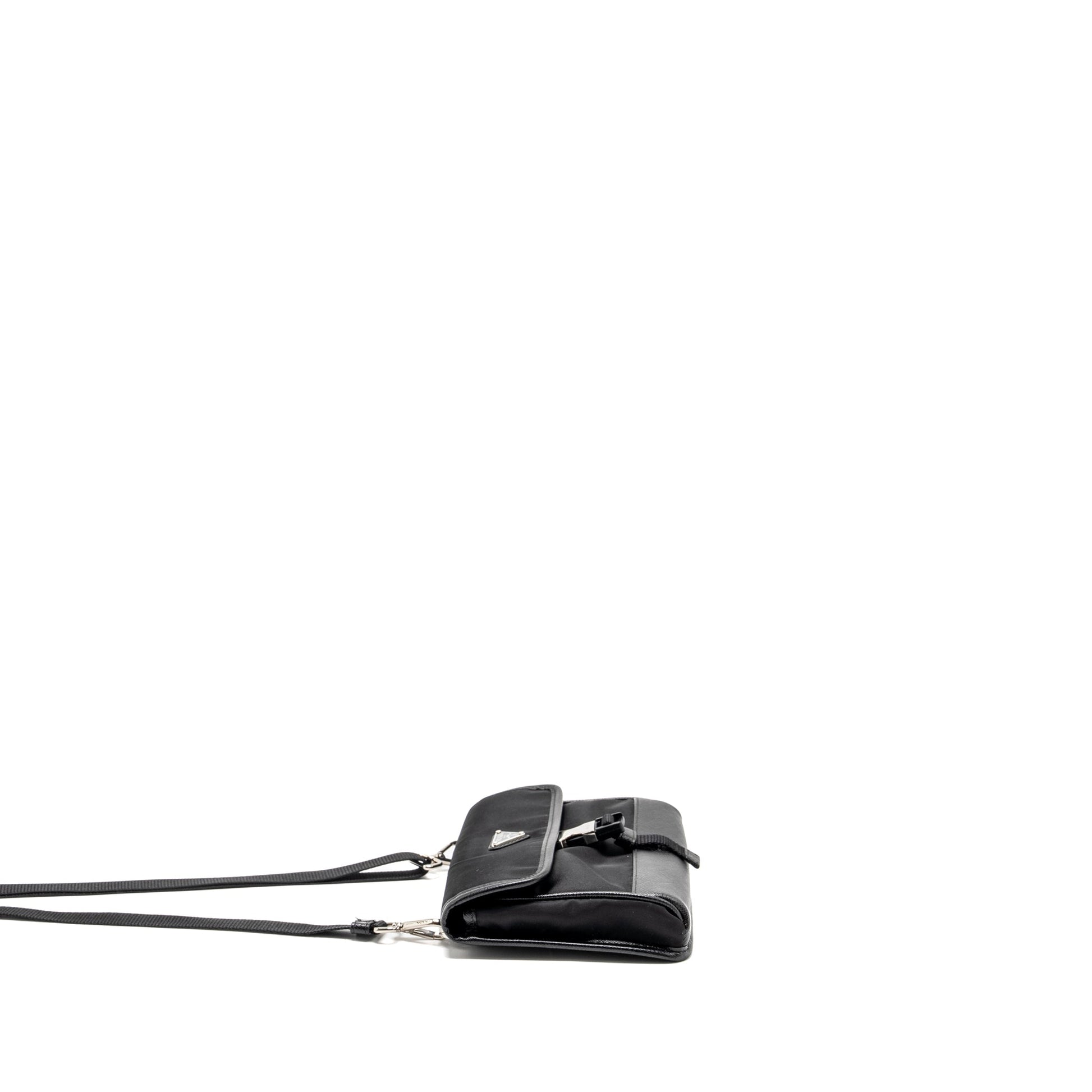Prada Smartphone Case Re-Nylon and Saffiano leather black