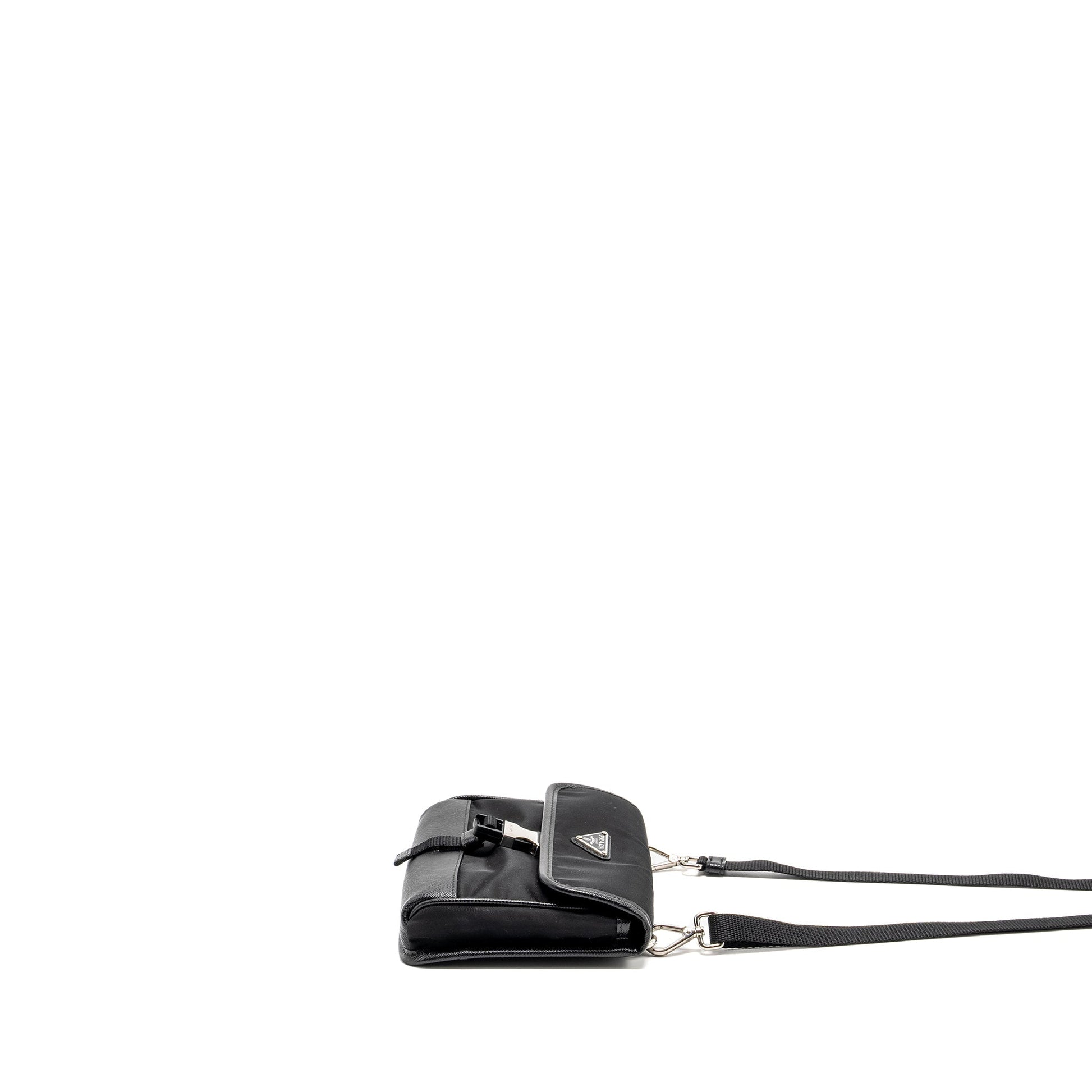 Prada Smartphone Case Re-Nylon and Saffiano leather black