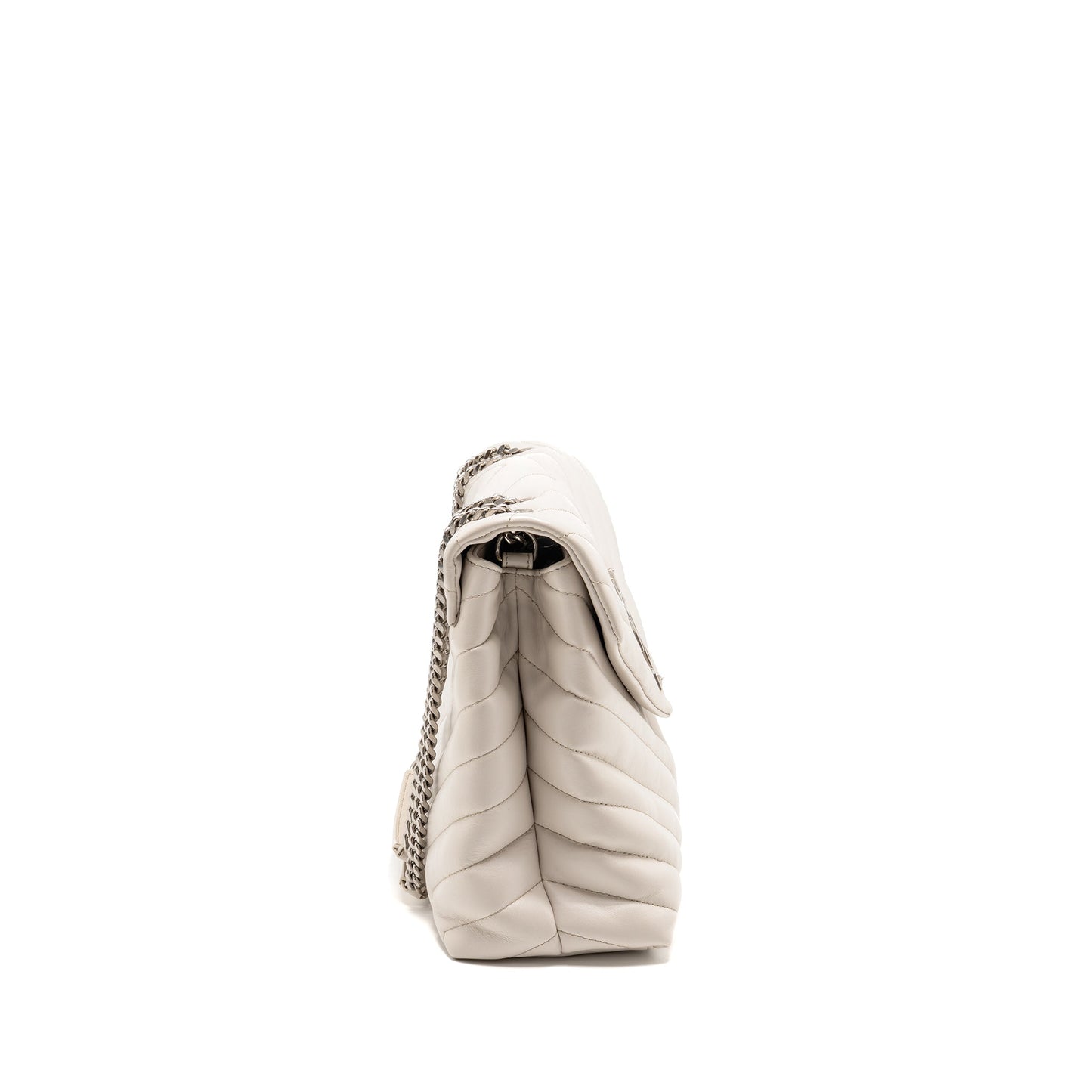 Saint Laurent/ Medium Lou Lou Purse Calfskin White