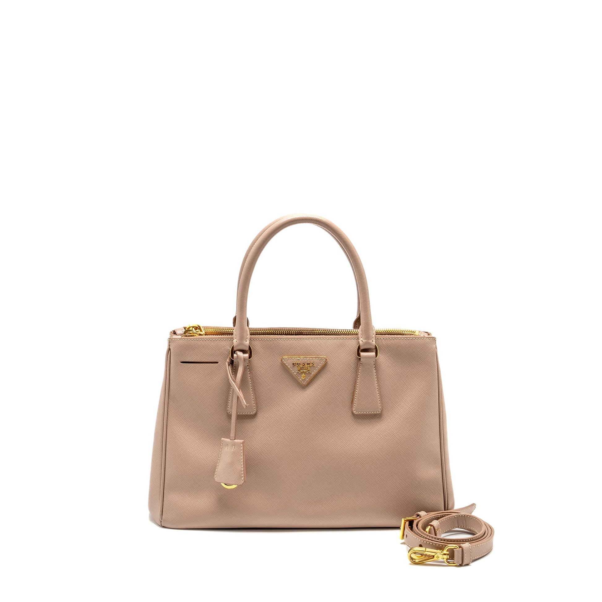 Prada Saffiano Tote Purse Light Pink