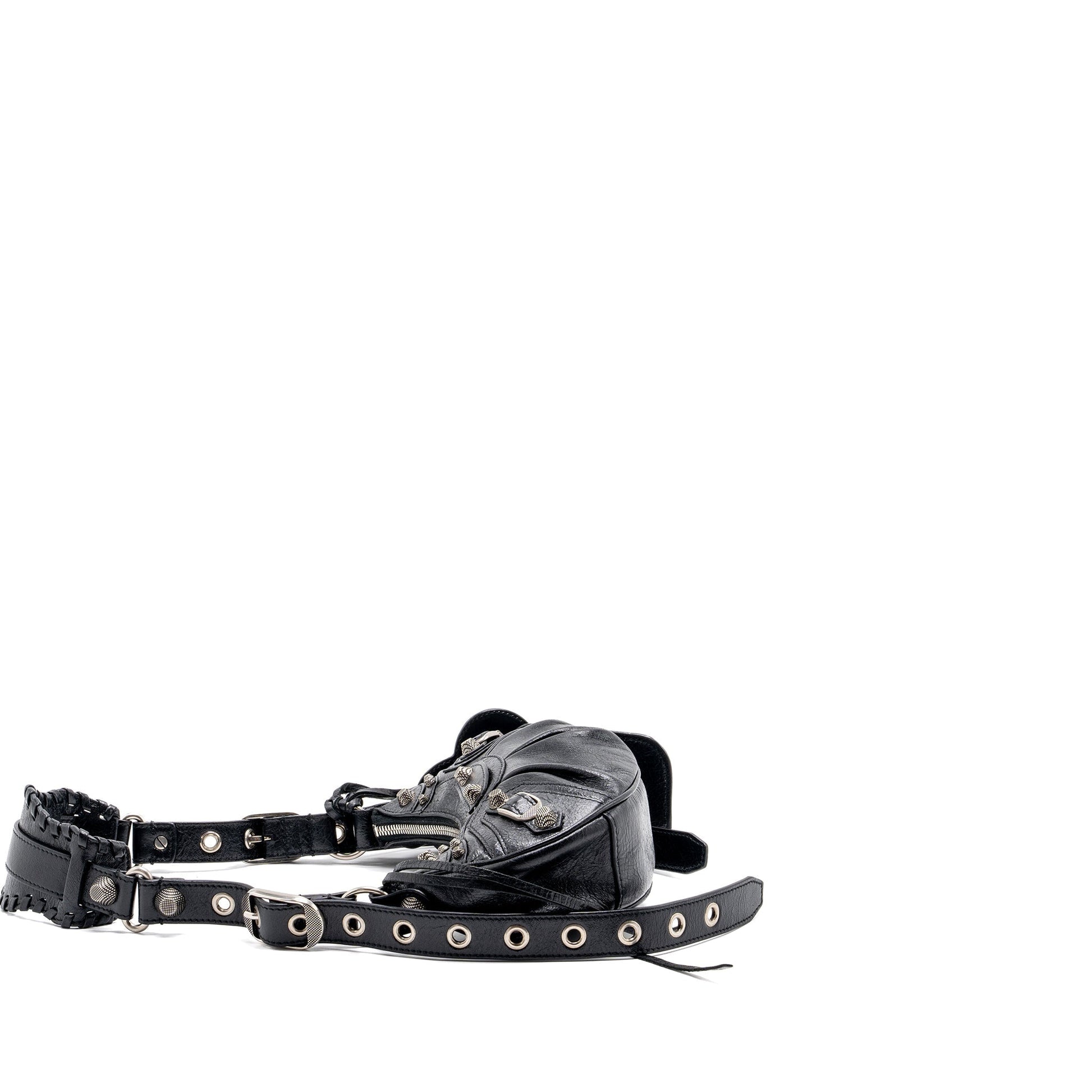 Balenciaga Le Carbo XS shoulder bag lambskin black SHW
