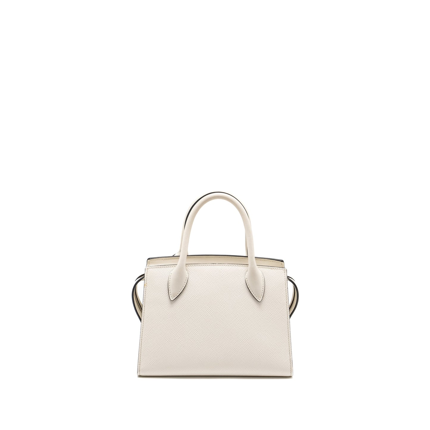 Prada Saffiano Monochrome Purse White