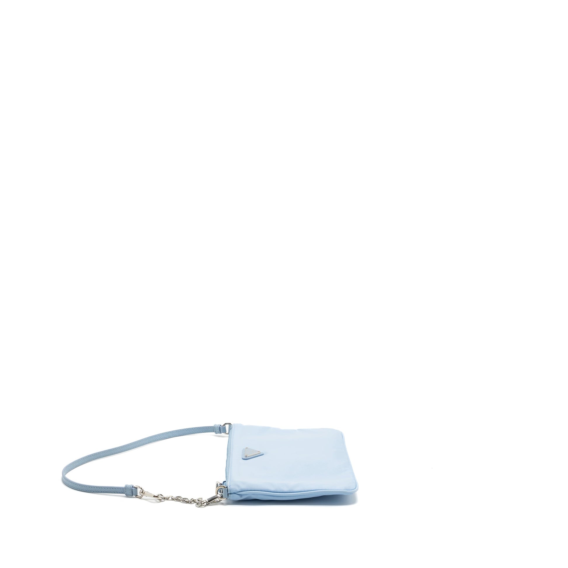 Prada Re-Nylon zip Mini Purse light blue