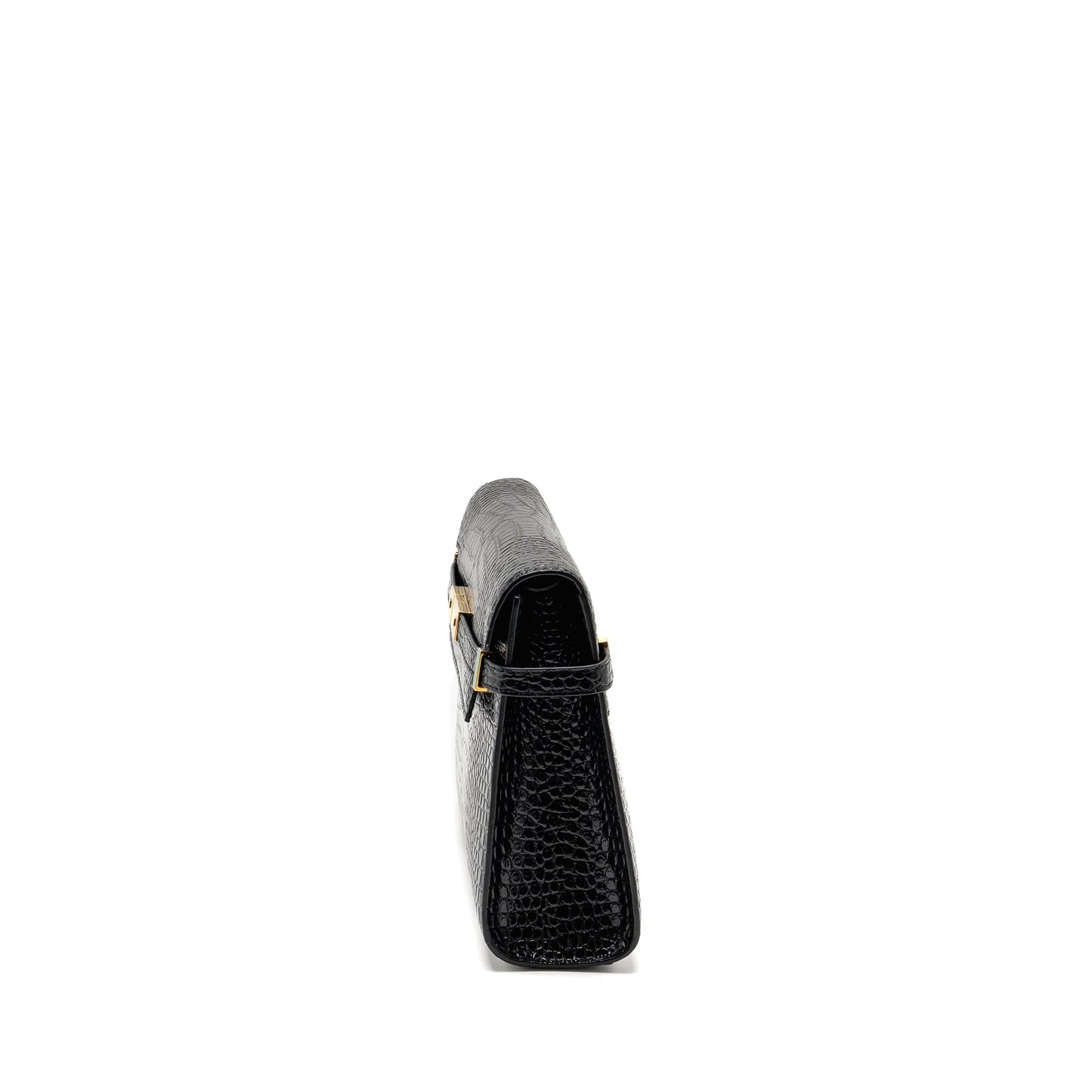 Saint Laurent medium Manhattan Purse Crocodile-Embossed calfskin black