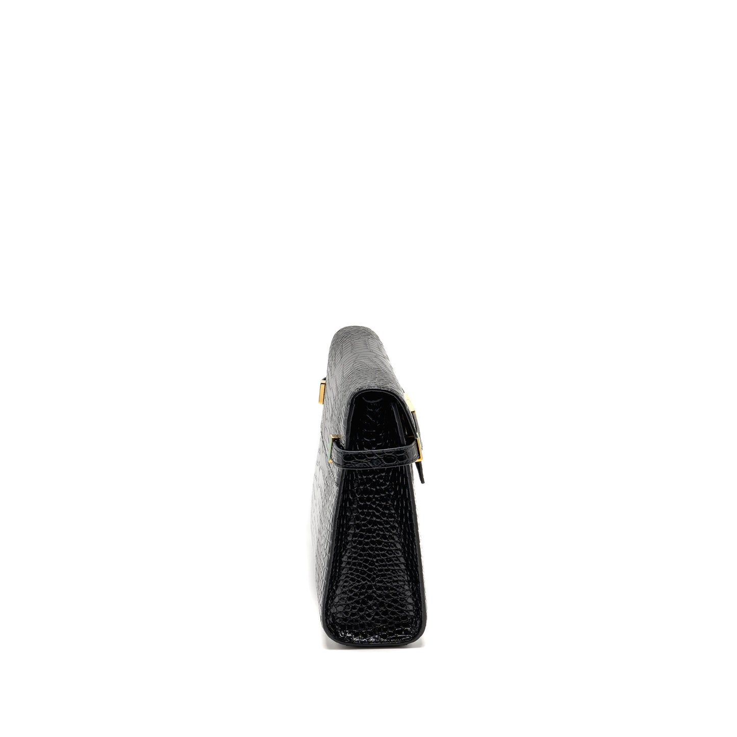 Saint Laurent medium Manhattan Purse Crocodile-Embossed calfskin black