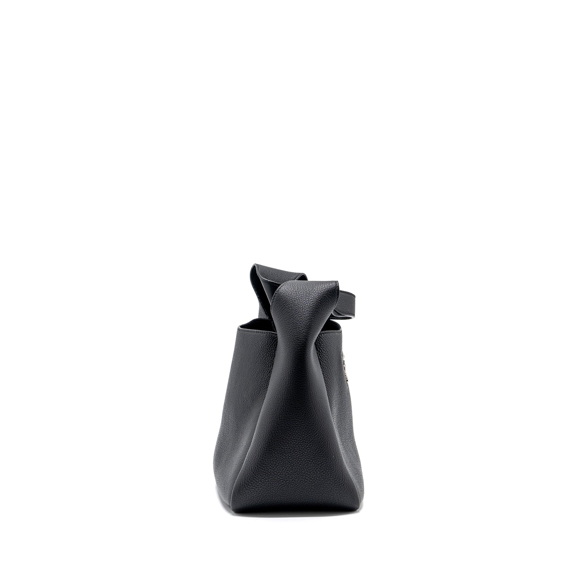 Prada Medium Leather Tote Black