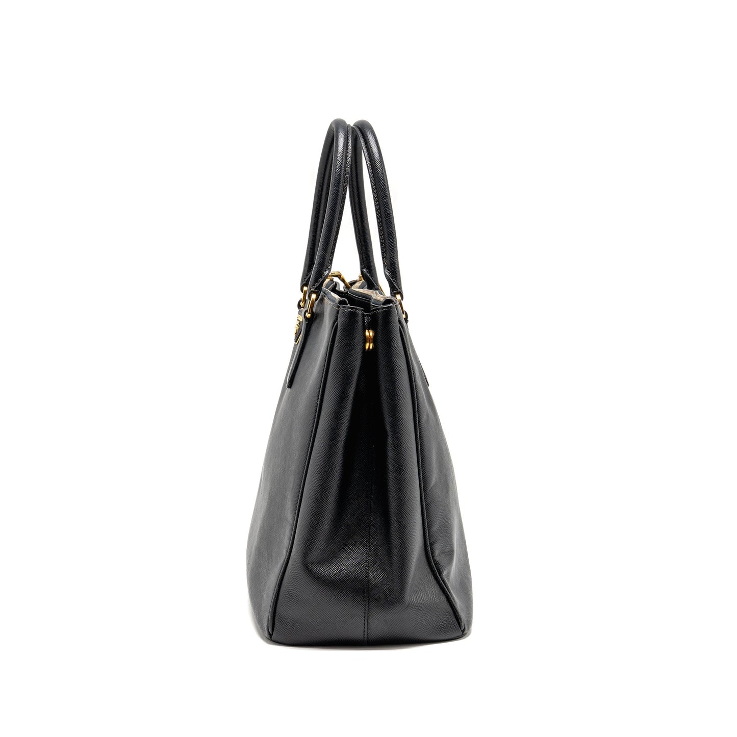 Prada Saffiano Tote Purse Calfskin black