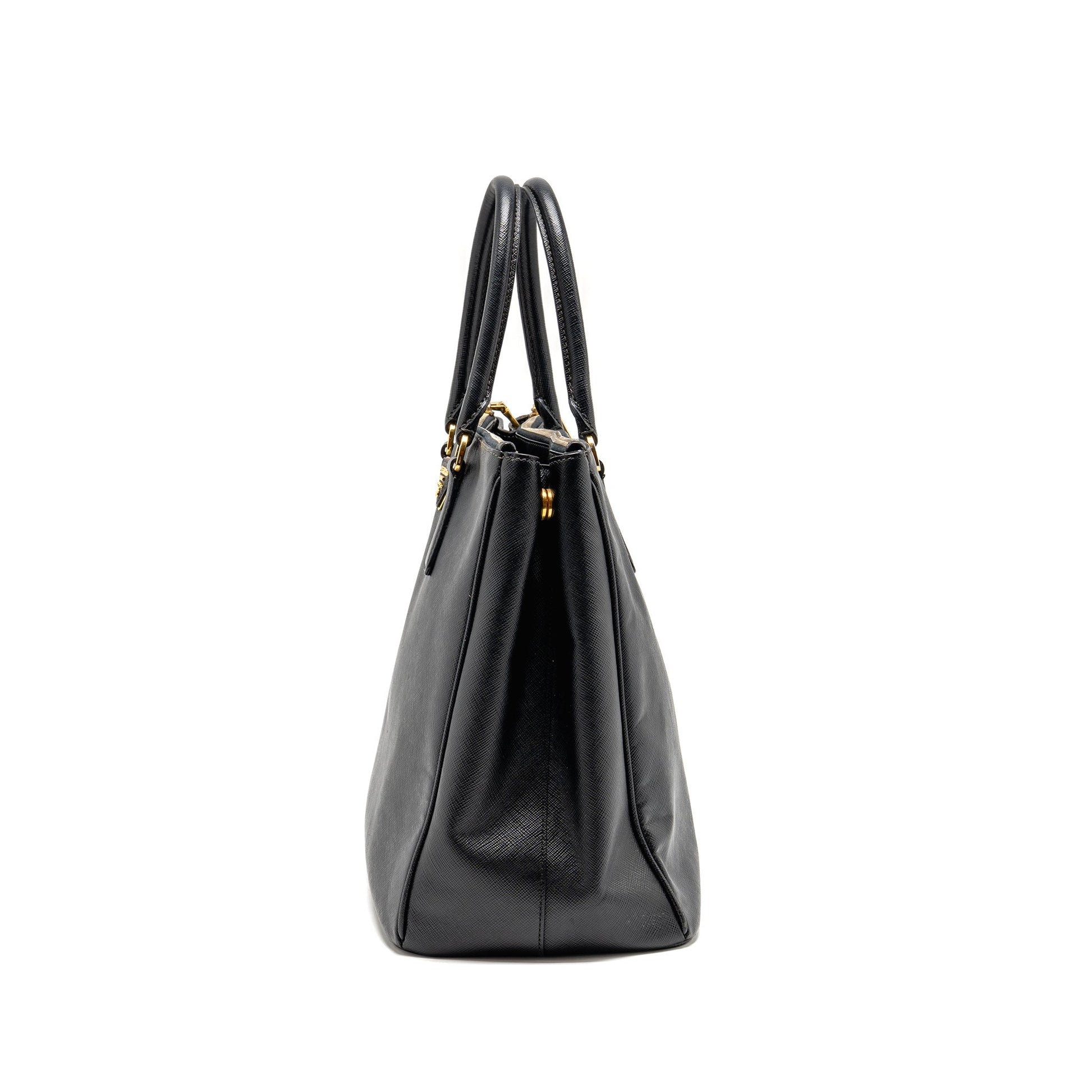 Prada Saffiano Tote Purse Calfskin black