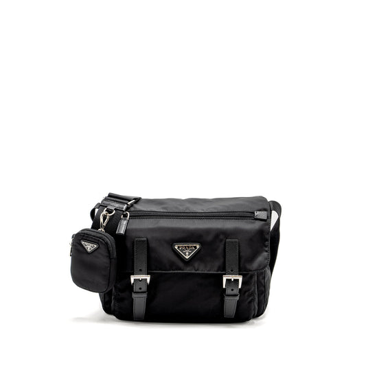 Prada Messenger Purse Re-Nylon Black