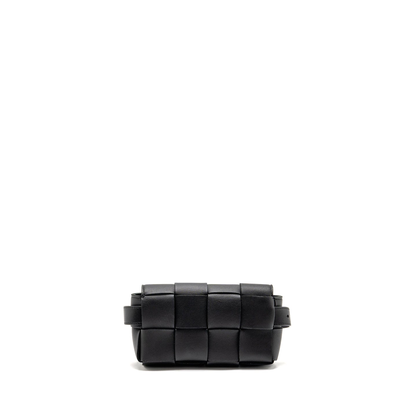Bottega Veneta Cassette Belt Purse Lambskin Black