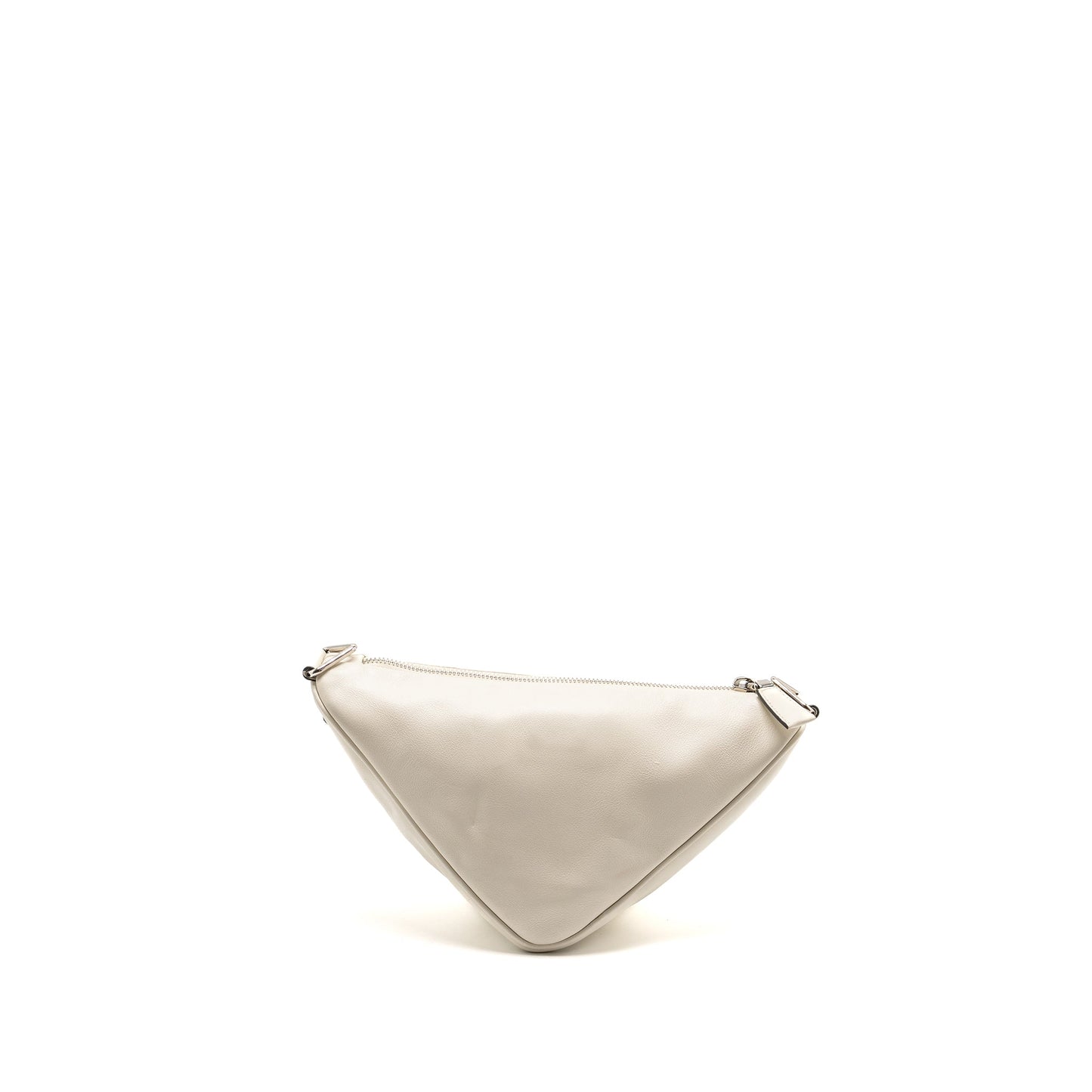 Prada Triangle Mini Purse Leather White