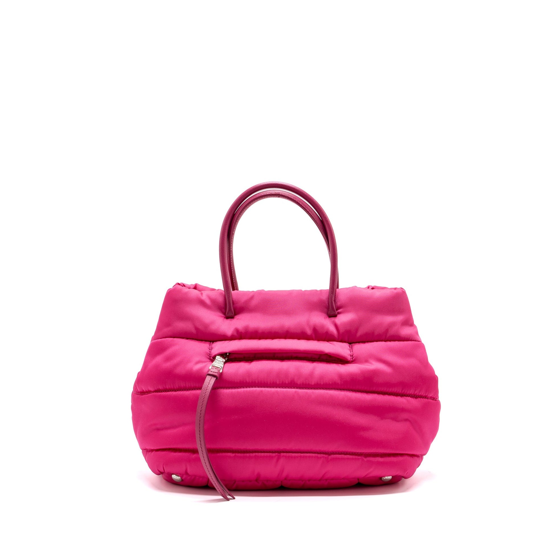 Prada tote Purse nylon / leather pink