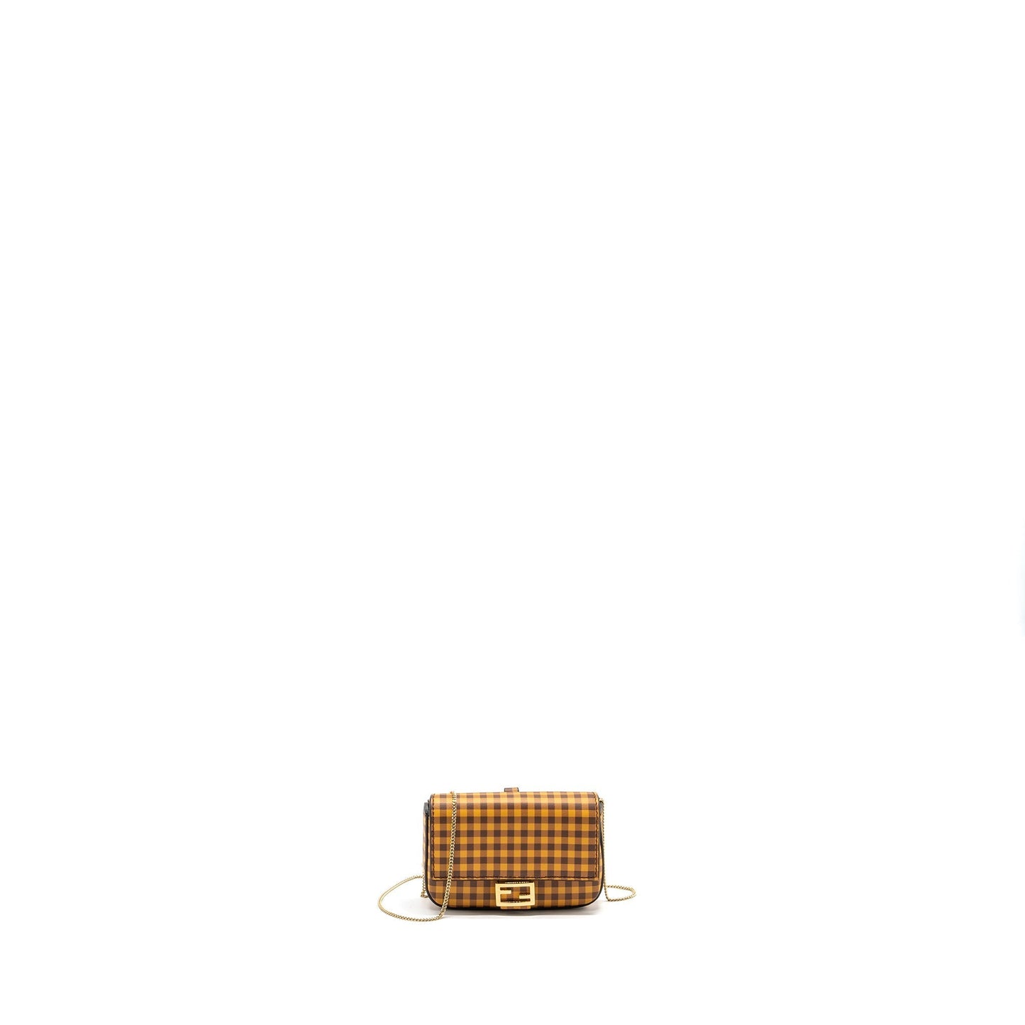 Fendi nano baguette Purse charm leather yellow/multicolour