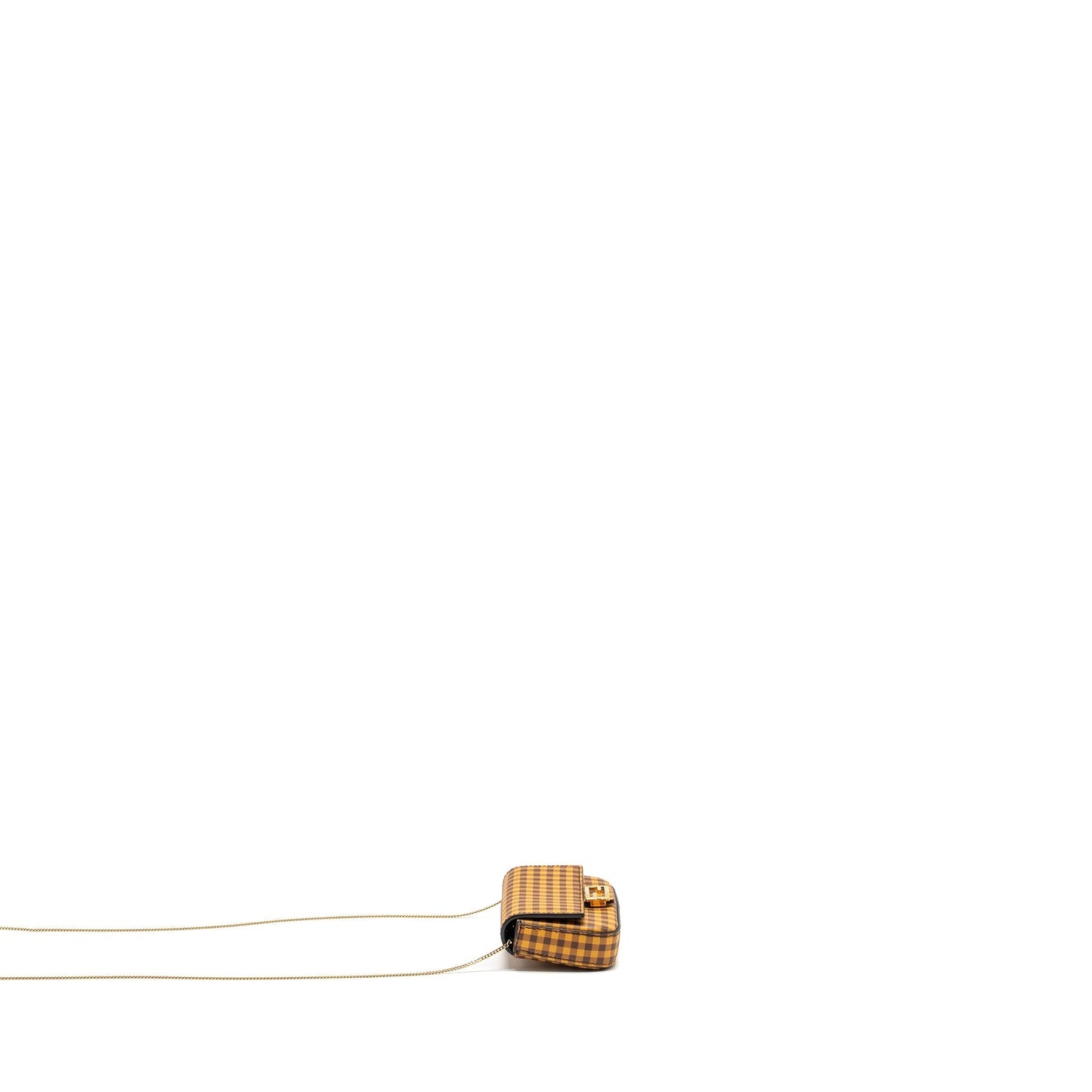 Fendi nano baguette Purse charm leather yellow/multicolour