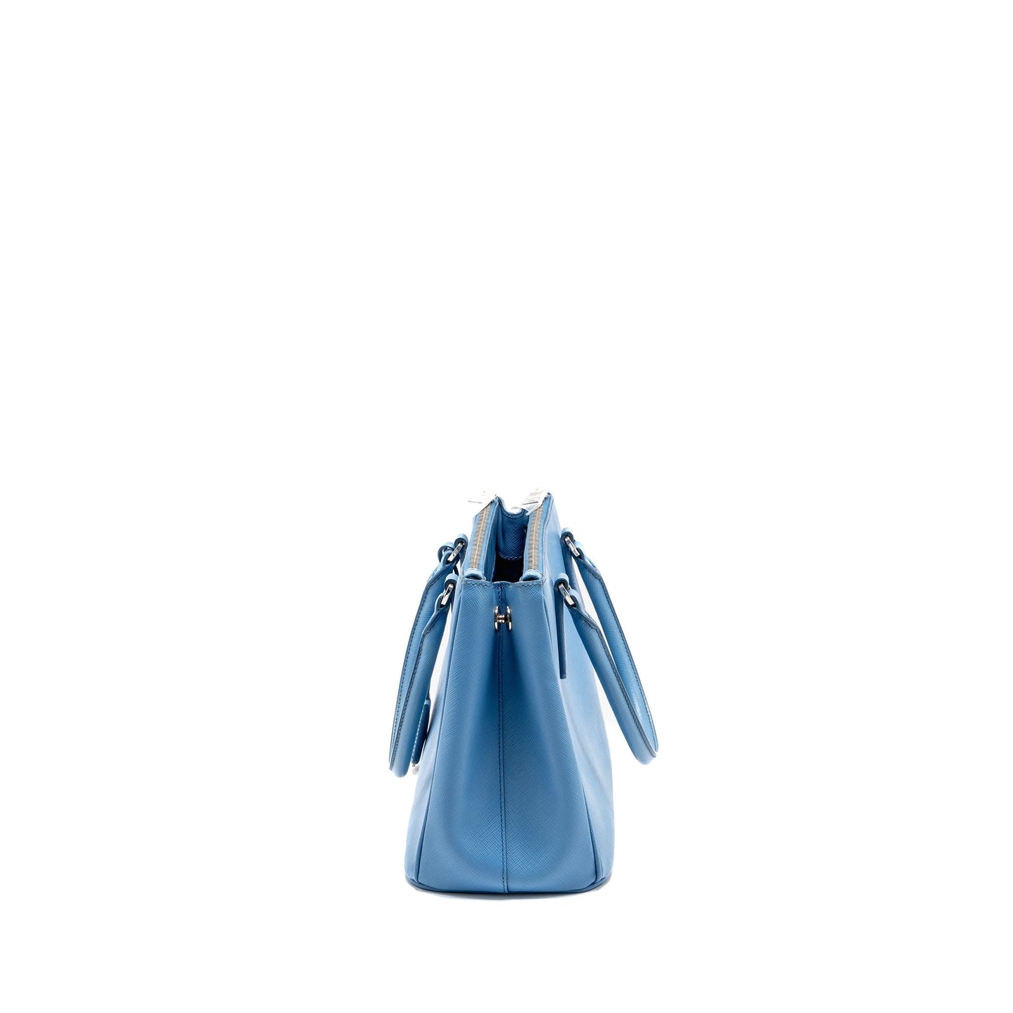 Prada Medium Galleria Saffiano Purse Leather Blue
