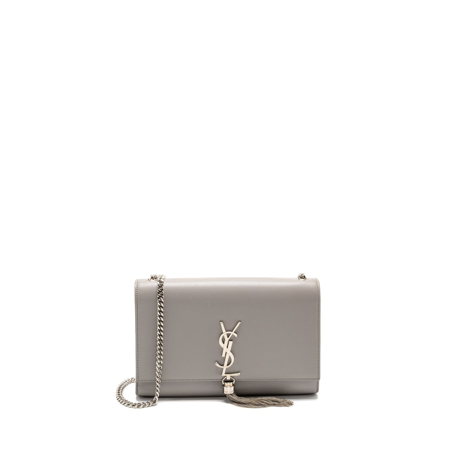Saint Laurent/ Medium Kate Purse Calfskin Grey